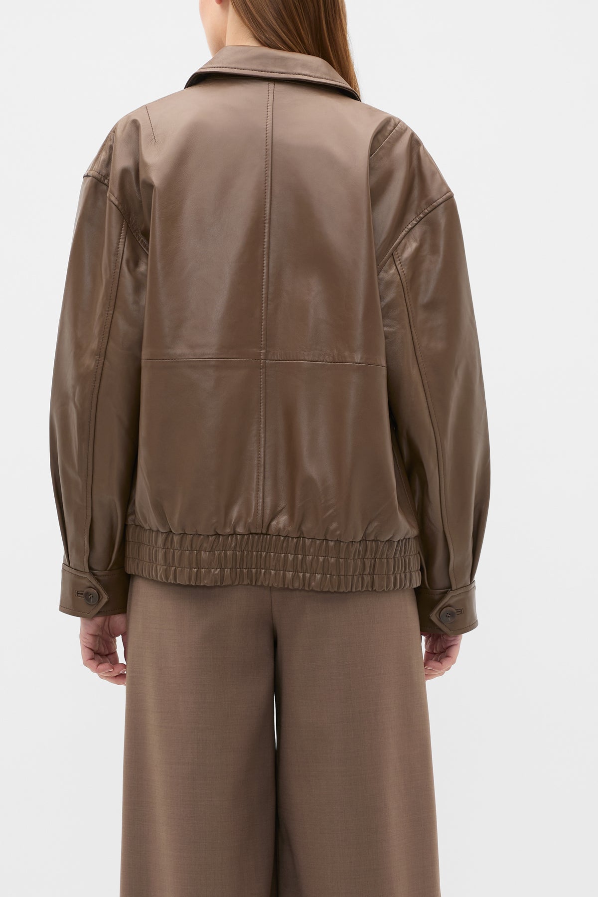 Leather Bomber Jacket
