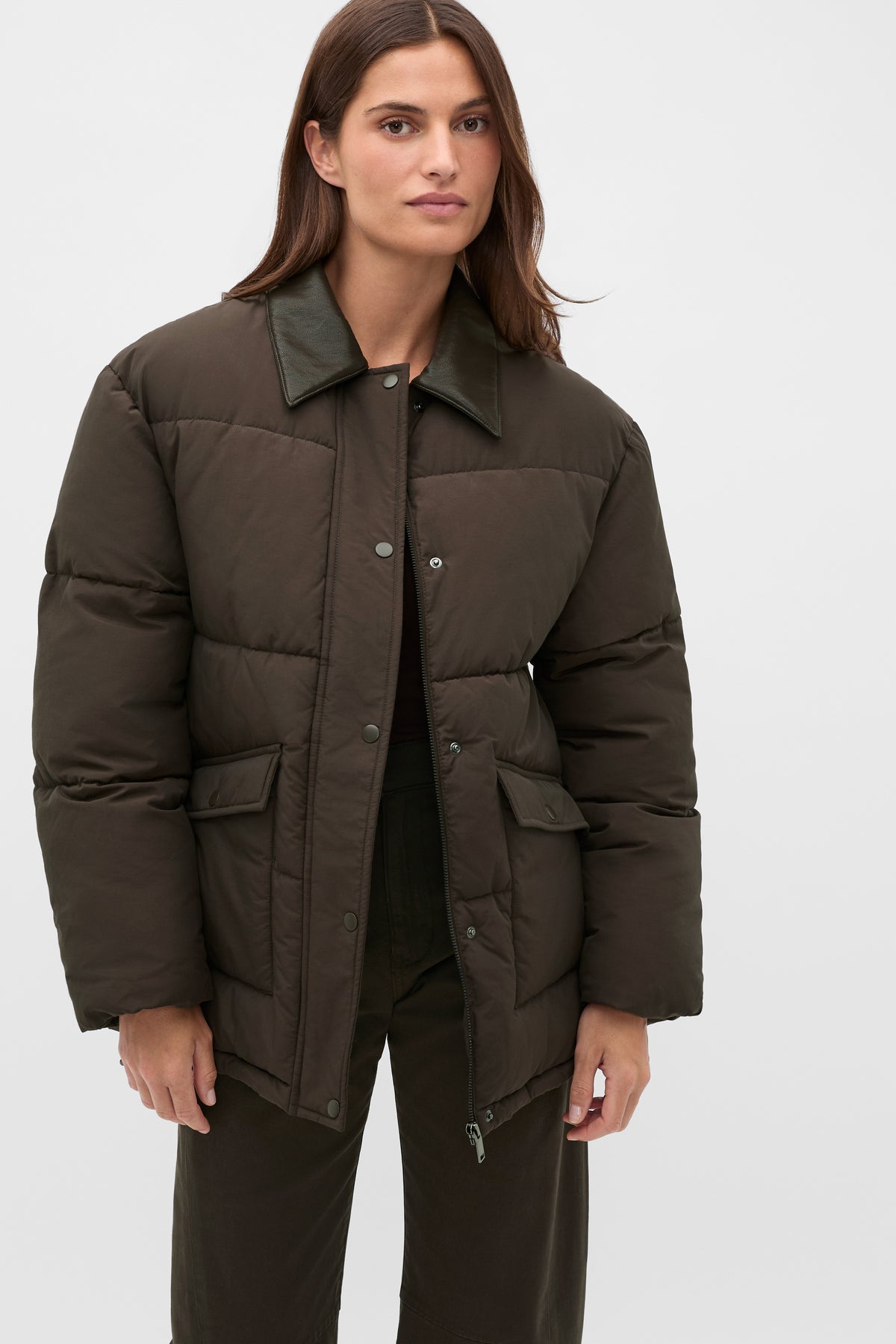 Collared Puffer Jacket