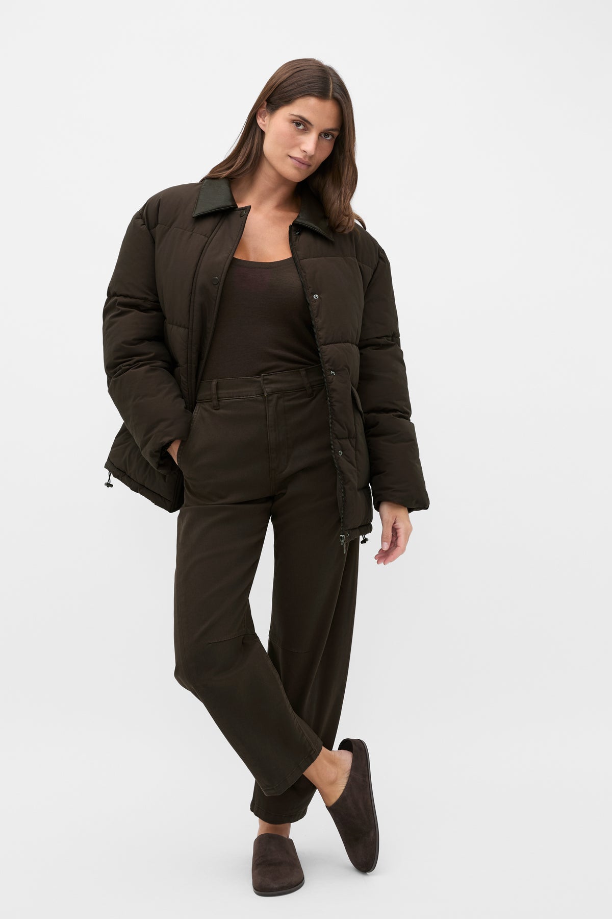 Collared Puffer Jacket