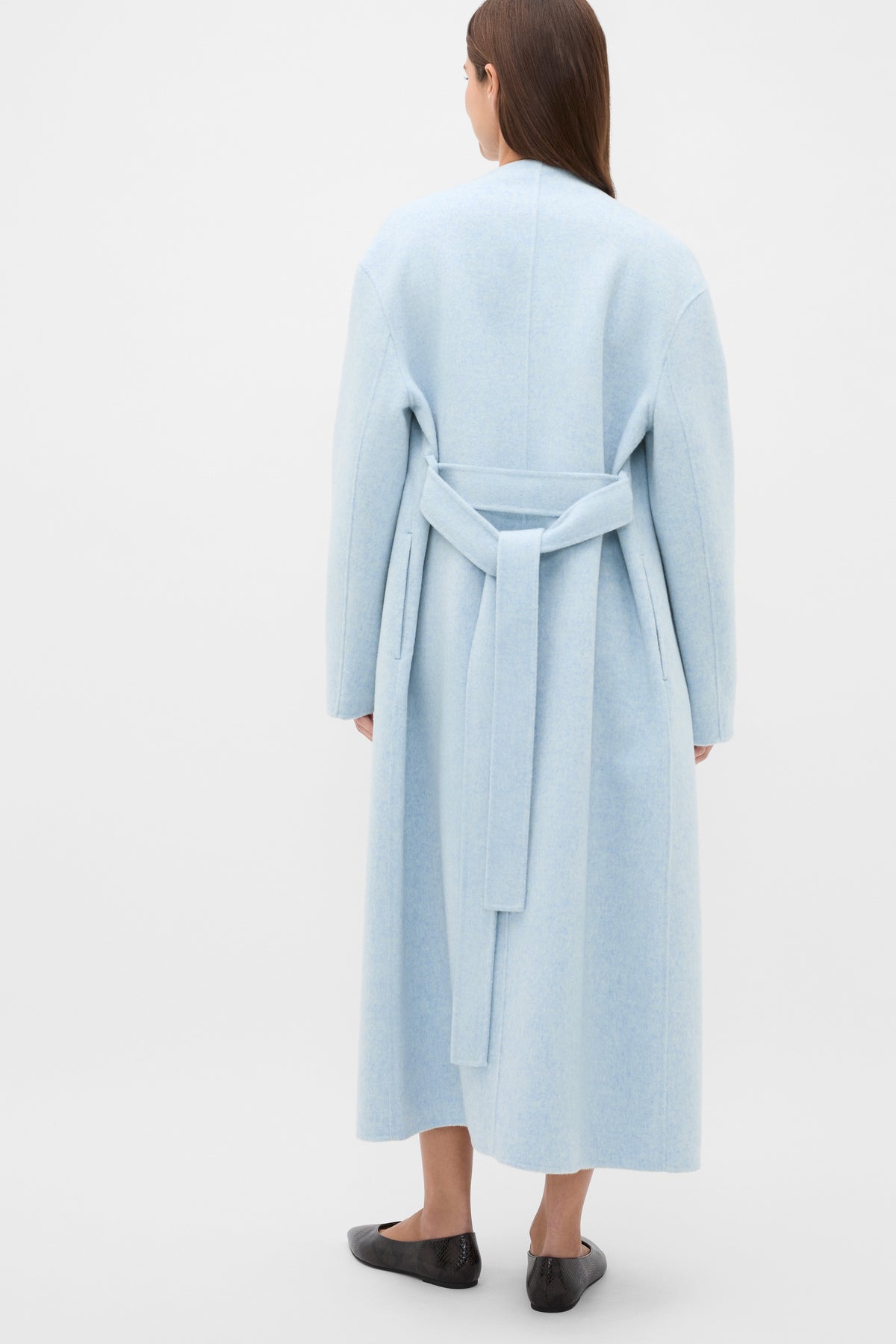 Wool Blend Minimalist Coat
