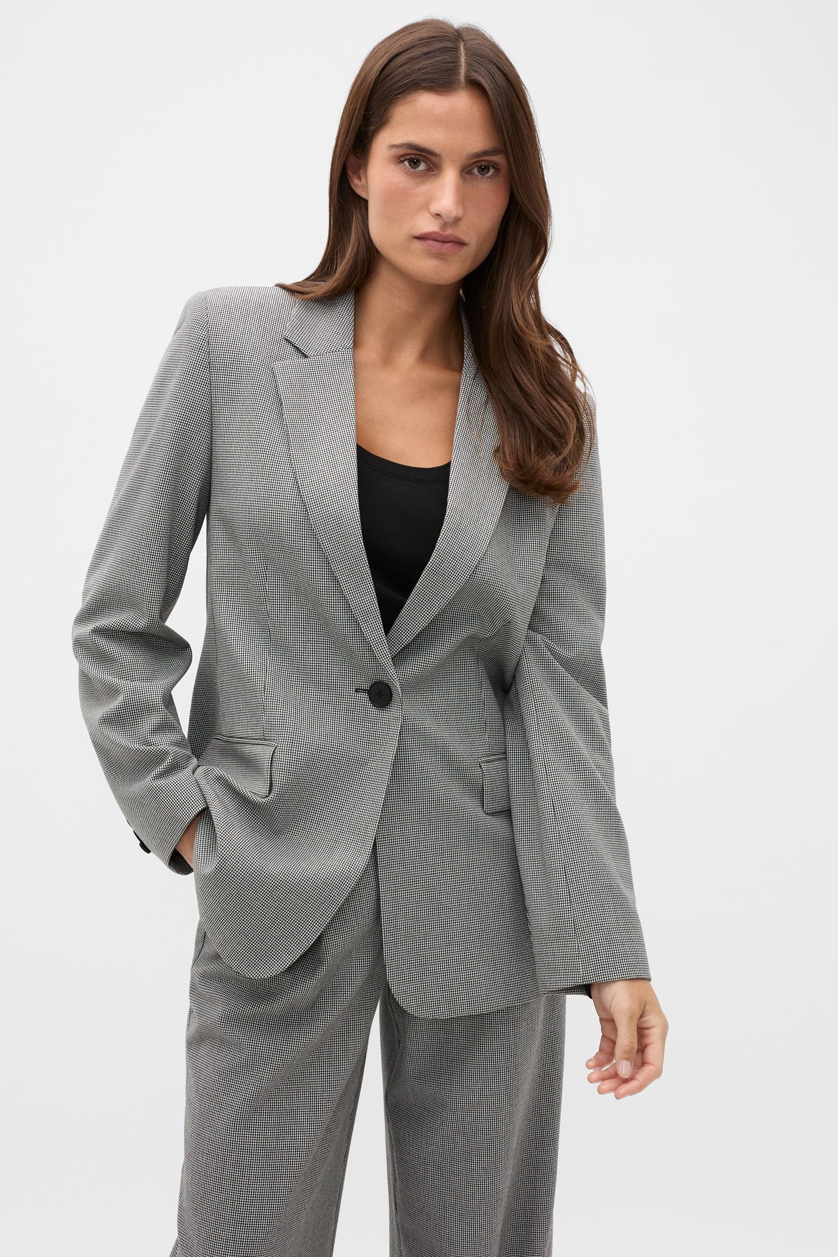 Houndstooth Tailored Jacket