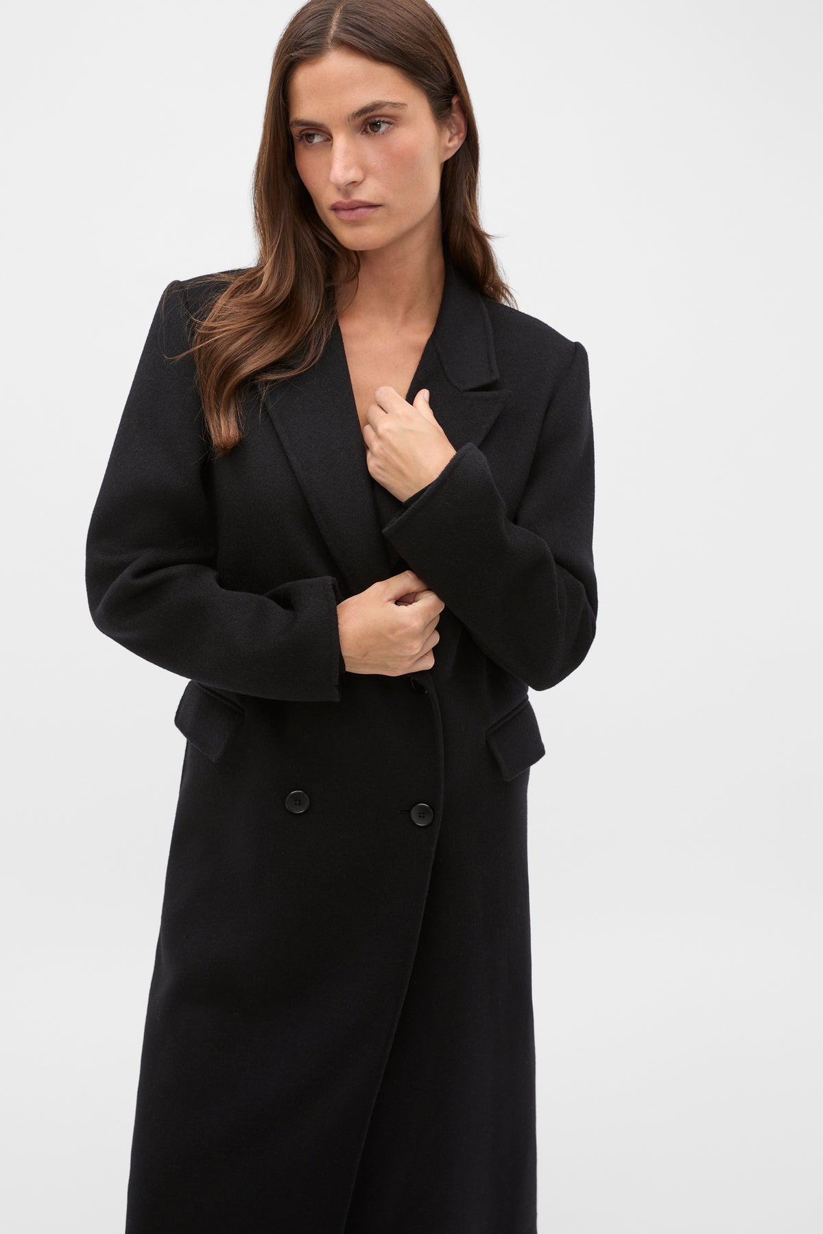 Wool Blend Classic Coat