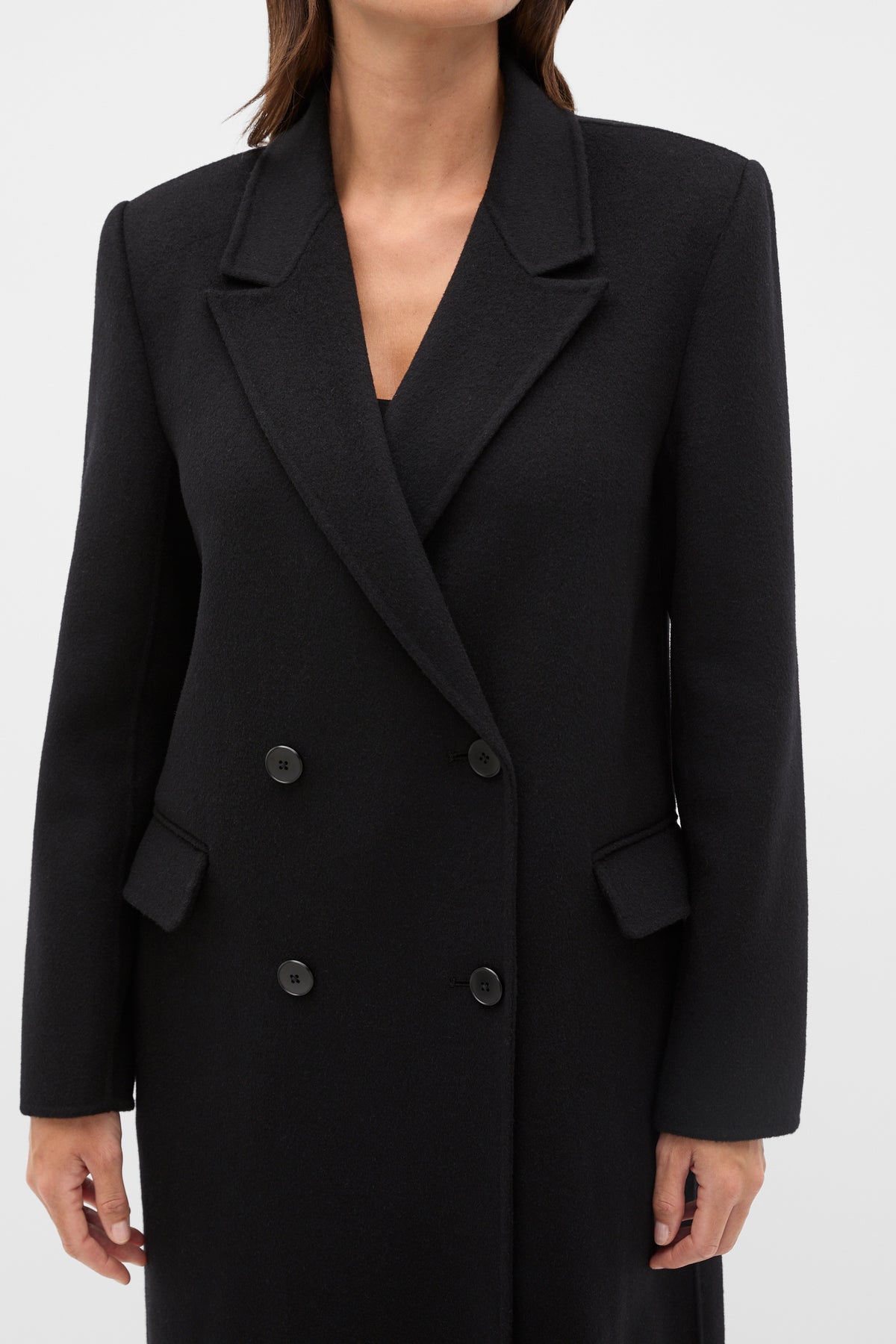 Wool Blend Classic Coat