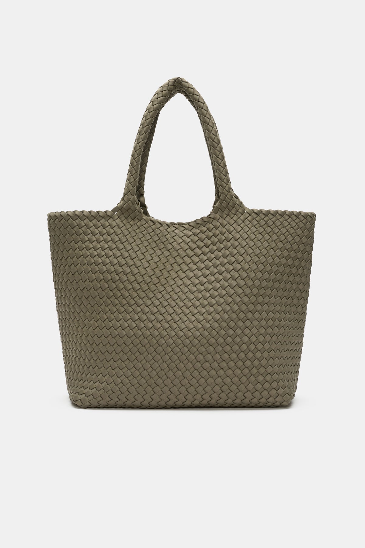 Woven Textured East West Tote