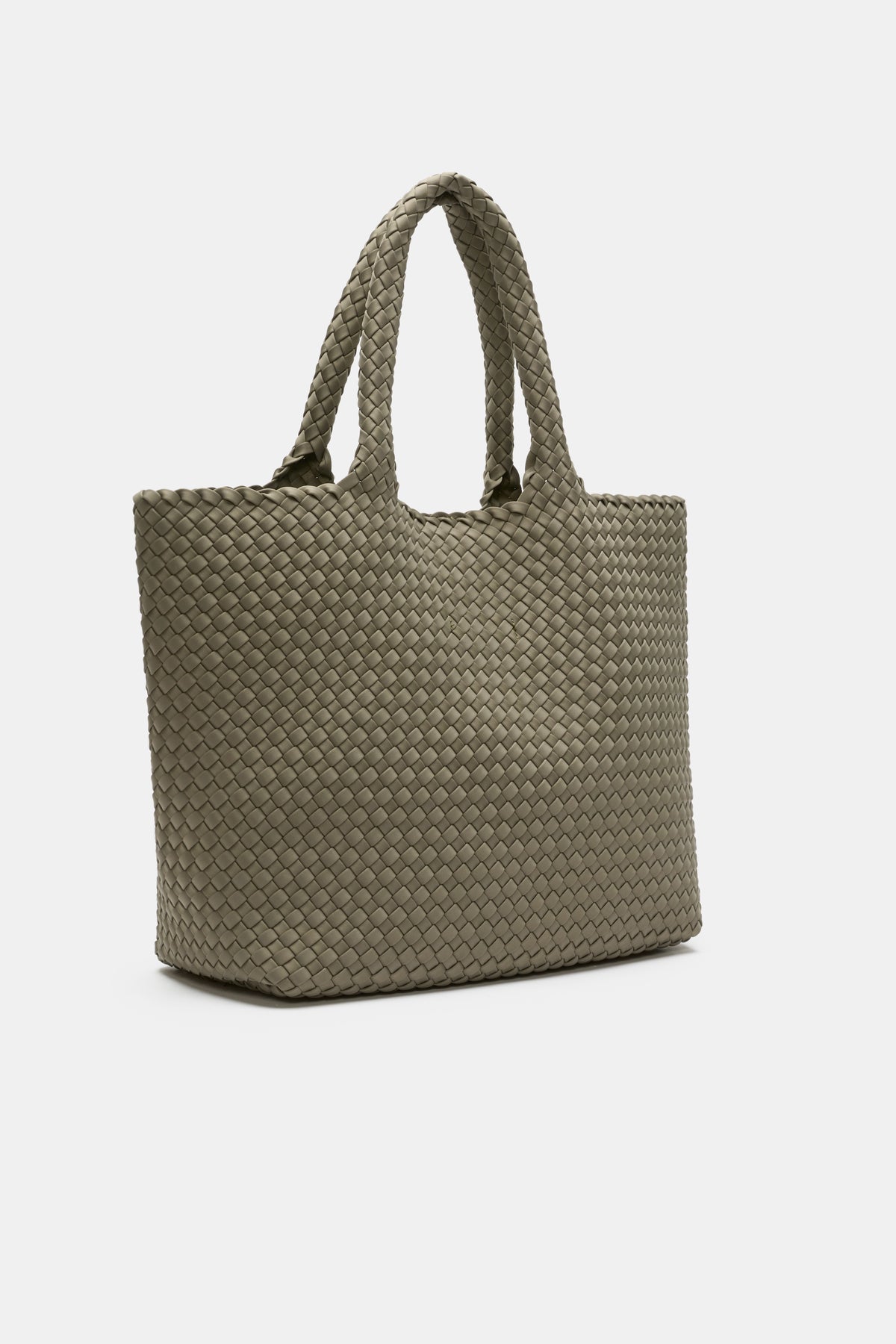 Woven Textured East West Tote