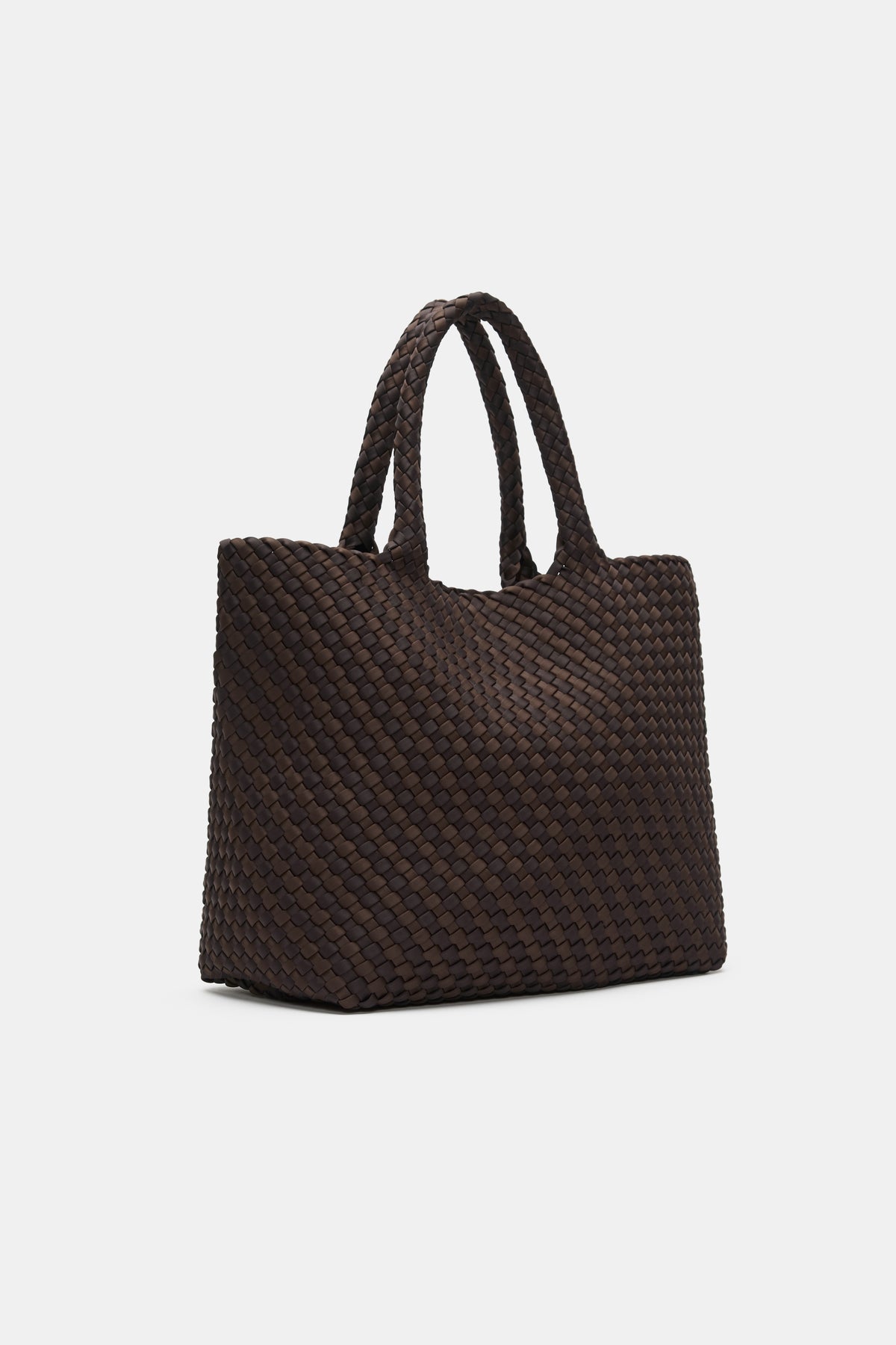 Woven Textured East West Tote