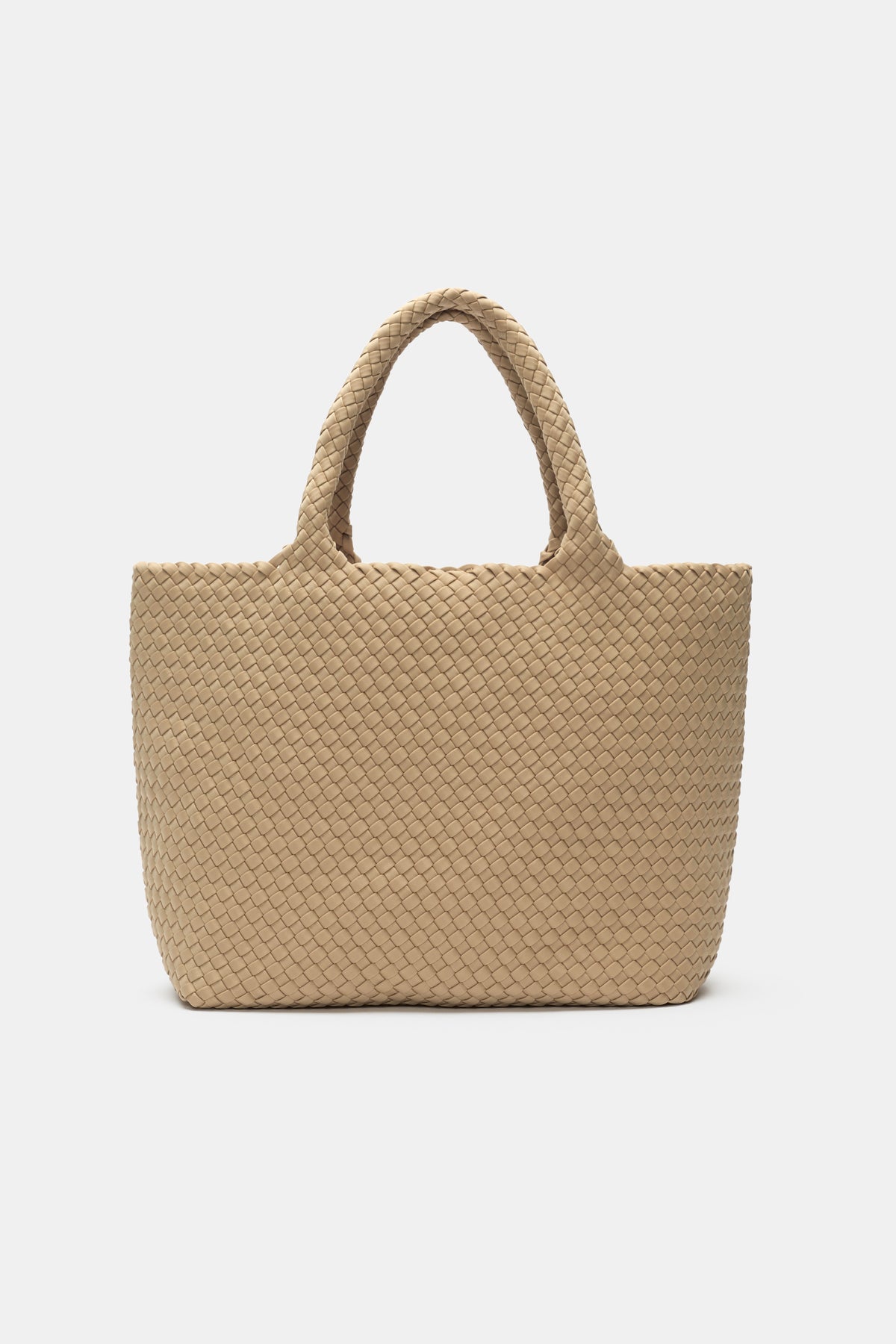 Woven Textured East West Tote