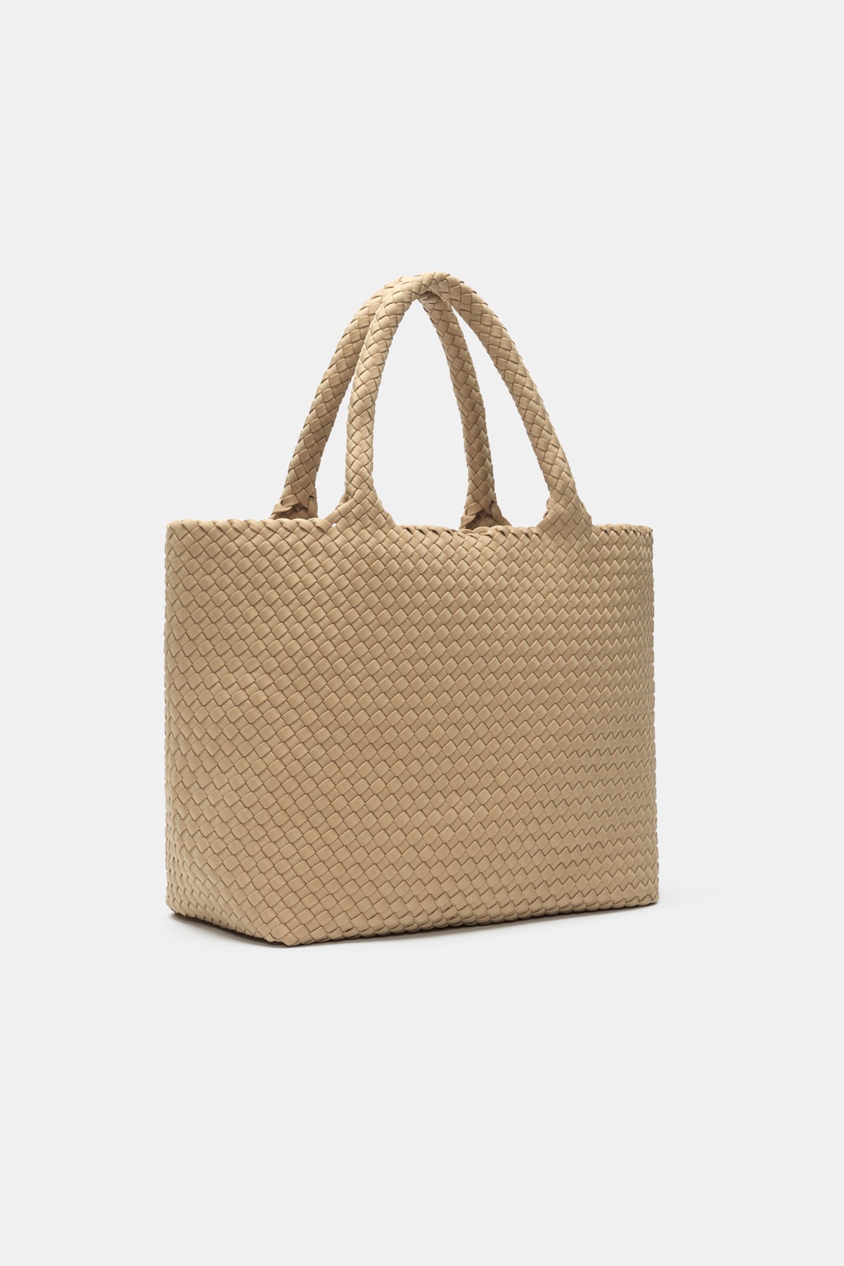 Woven Textured East West Tote