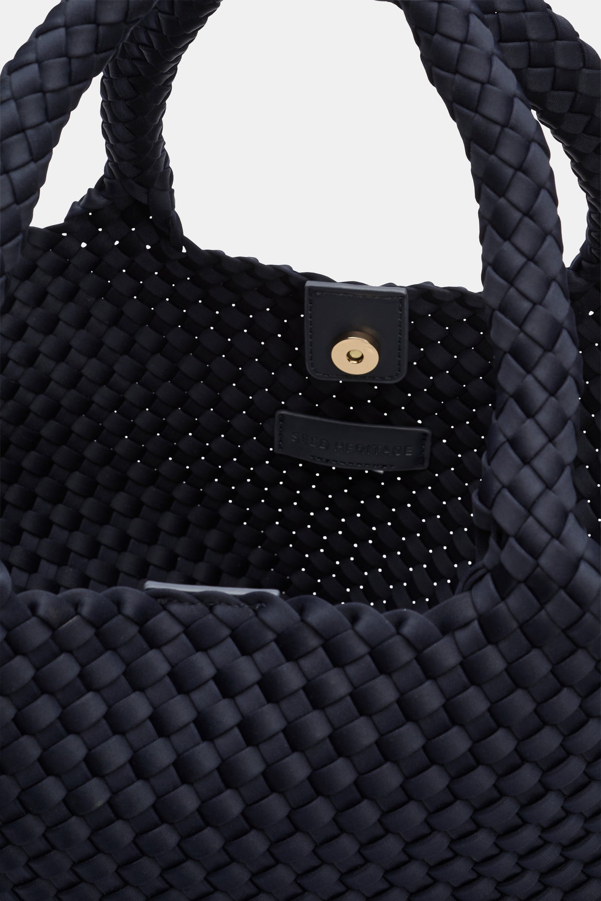Woven Textured East West Tote