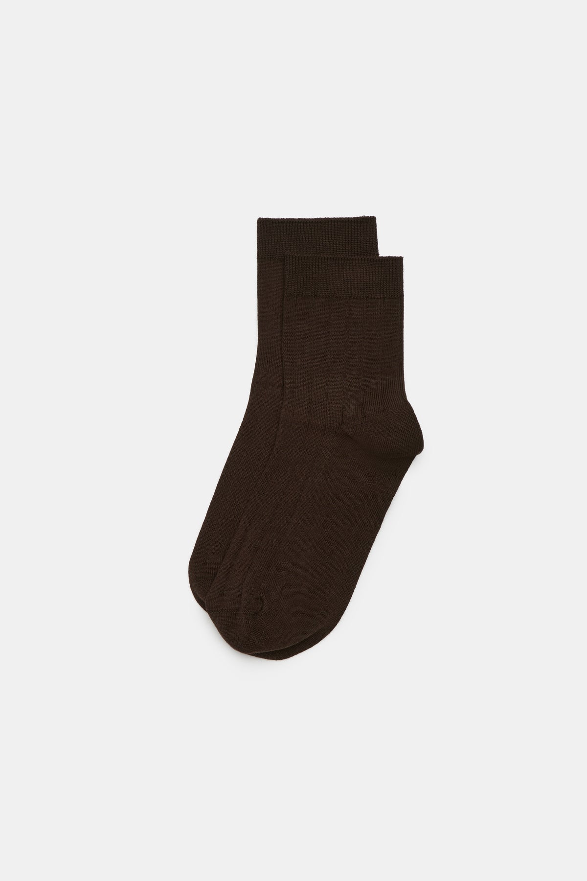 Wide Rib Quarter Crew Sock