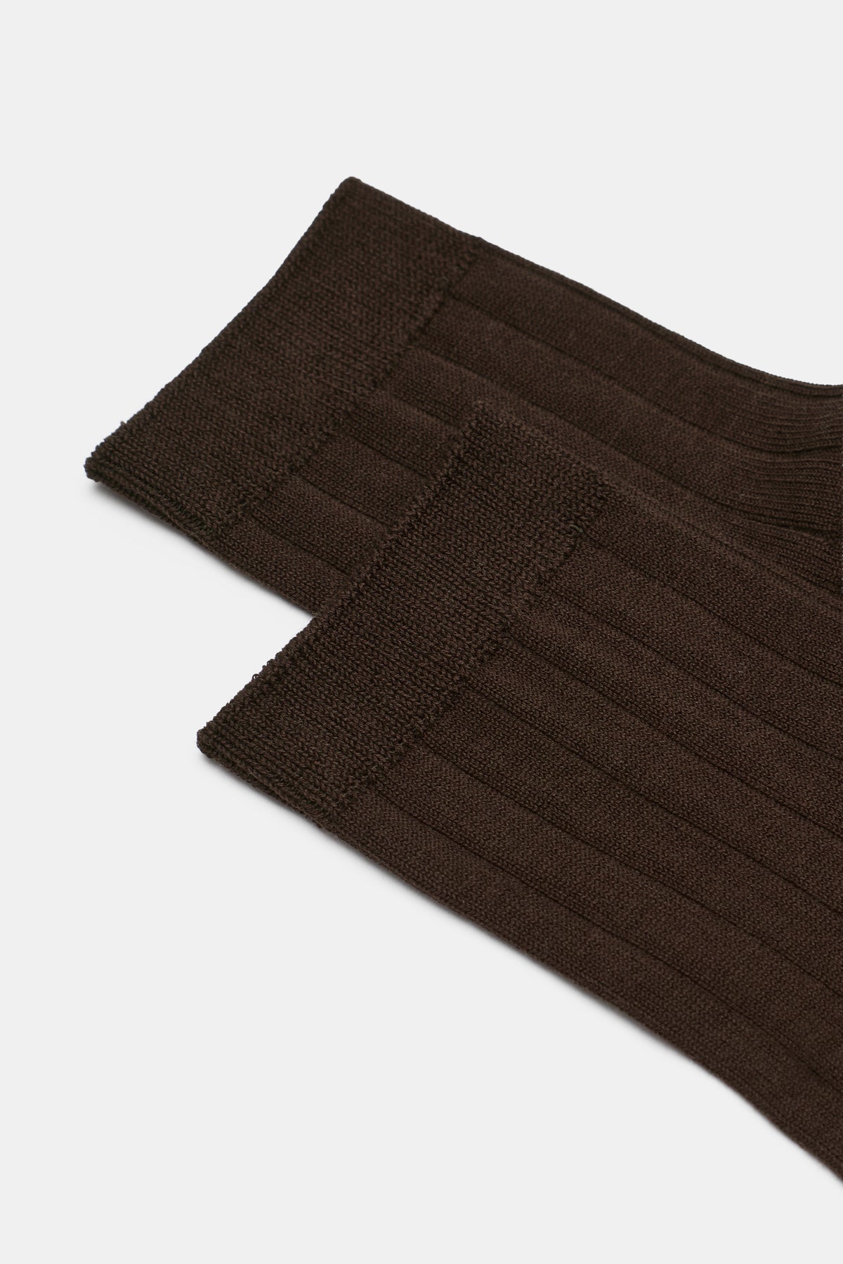 Wide Rib Quarter Crew Sock