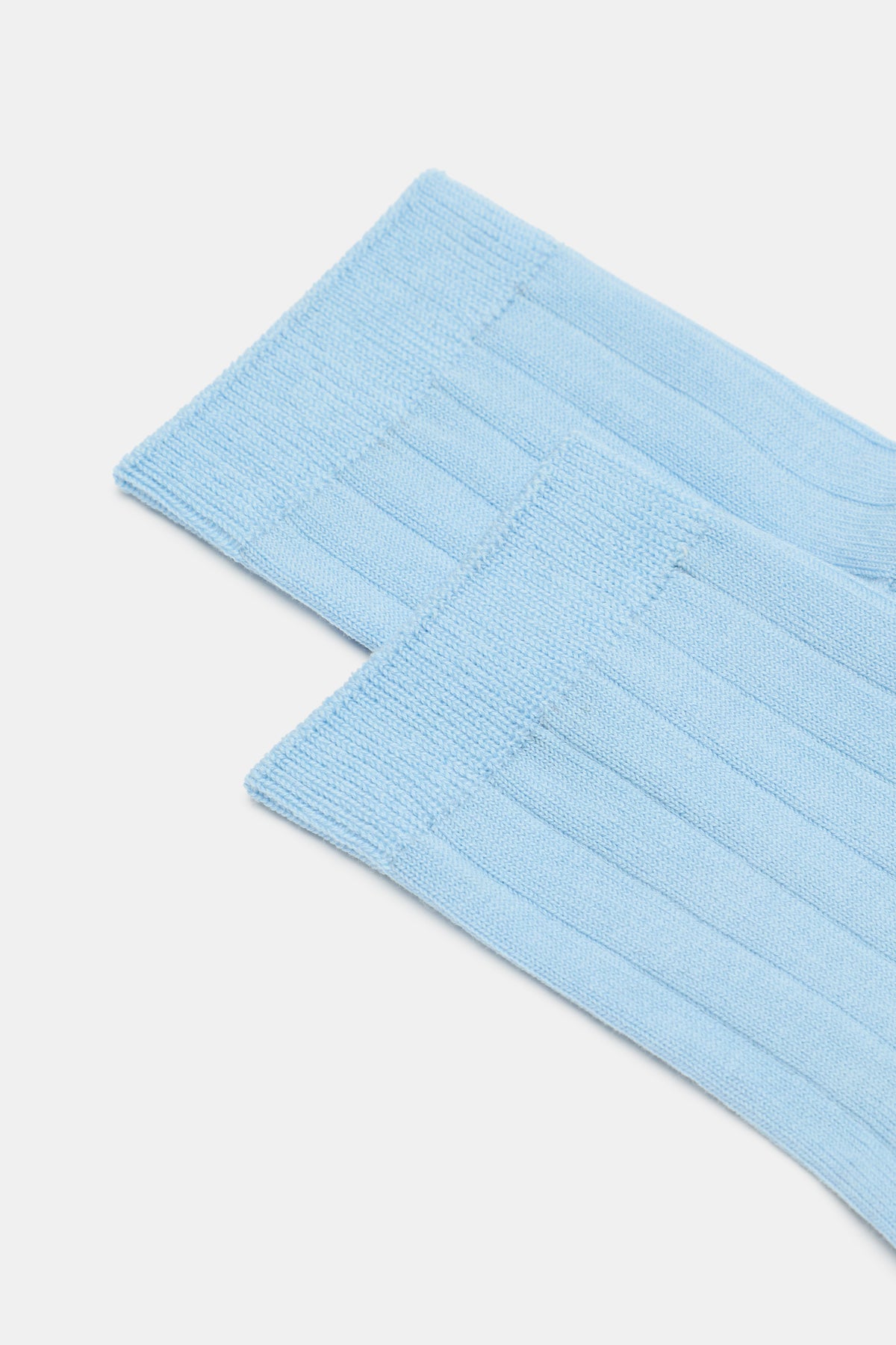 Wide Rib Quarter Crew Sock