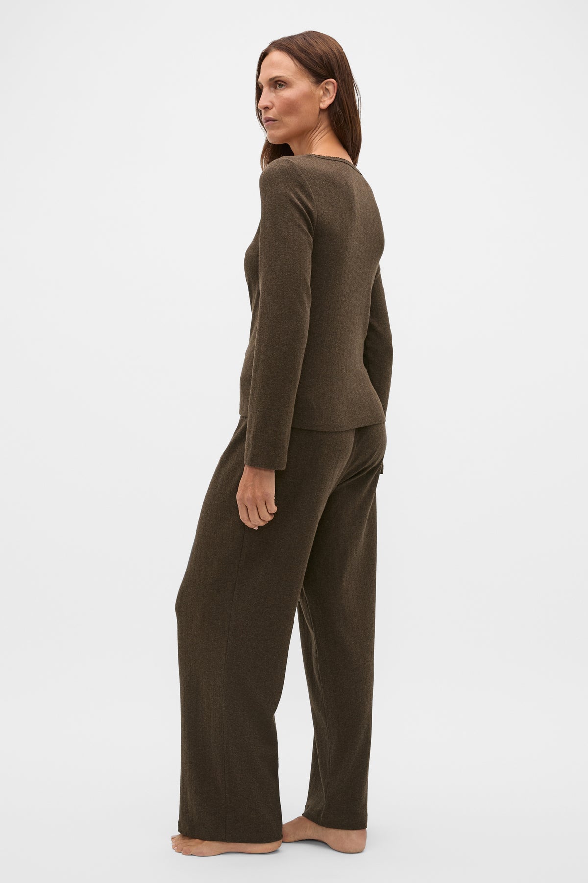 Pointelle Top and Pant PJ Set