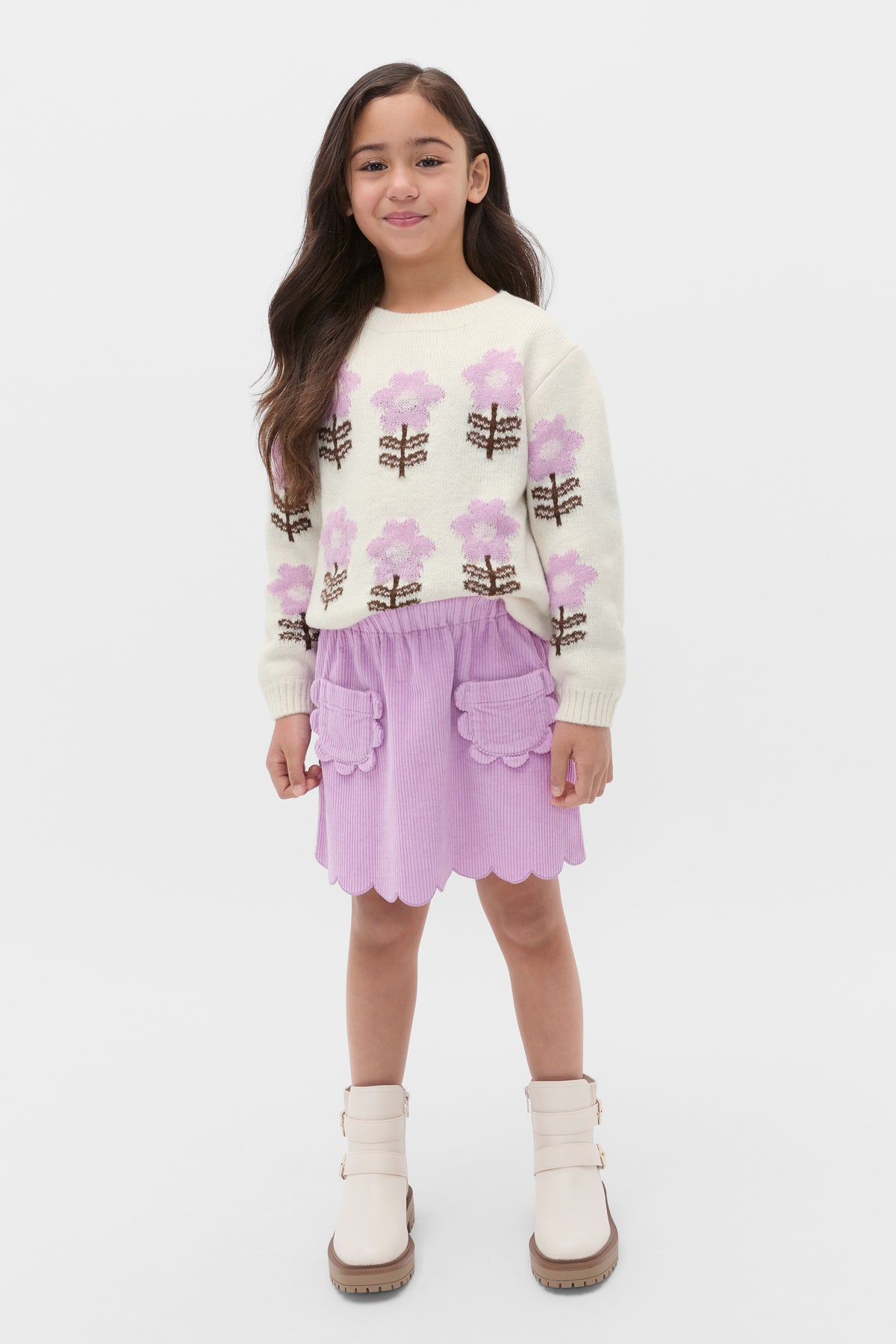 Floral Knit Sweater