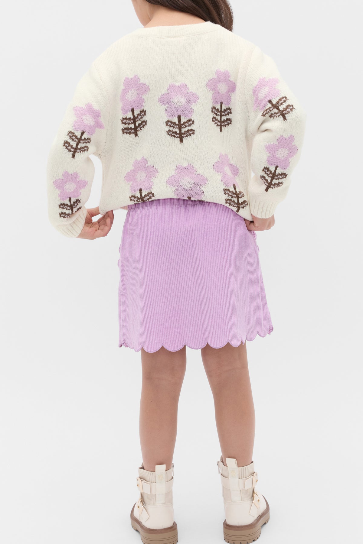 Scallop Cord Skirt
