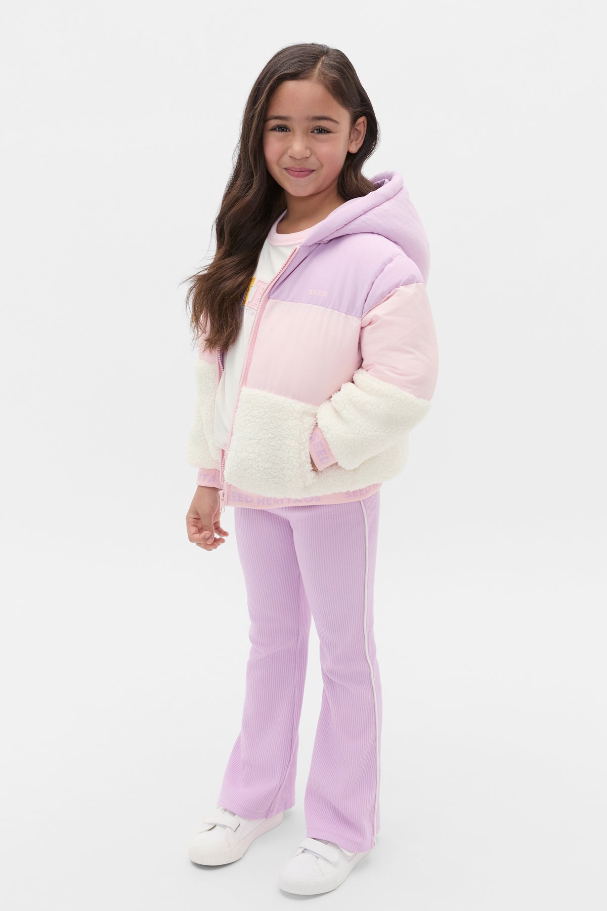 Colour Block Puffer Jacket