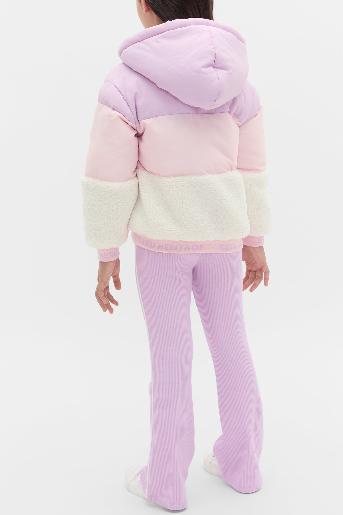Colour Block Puffer Jacket