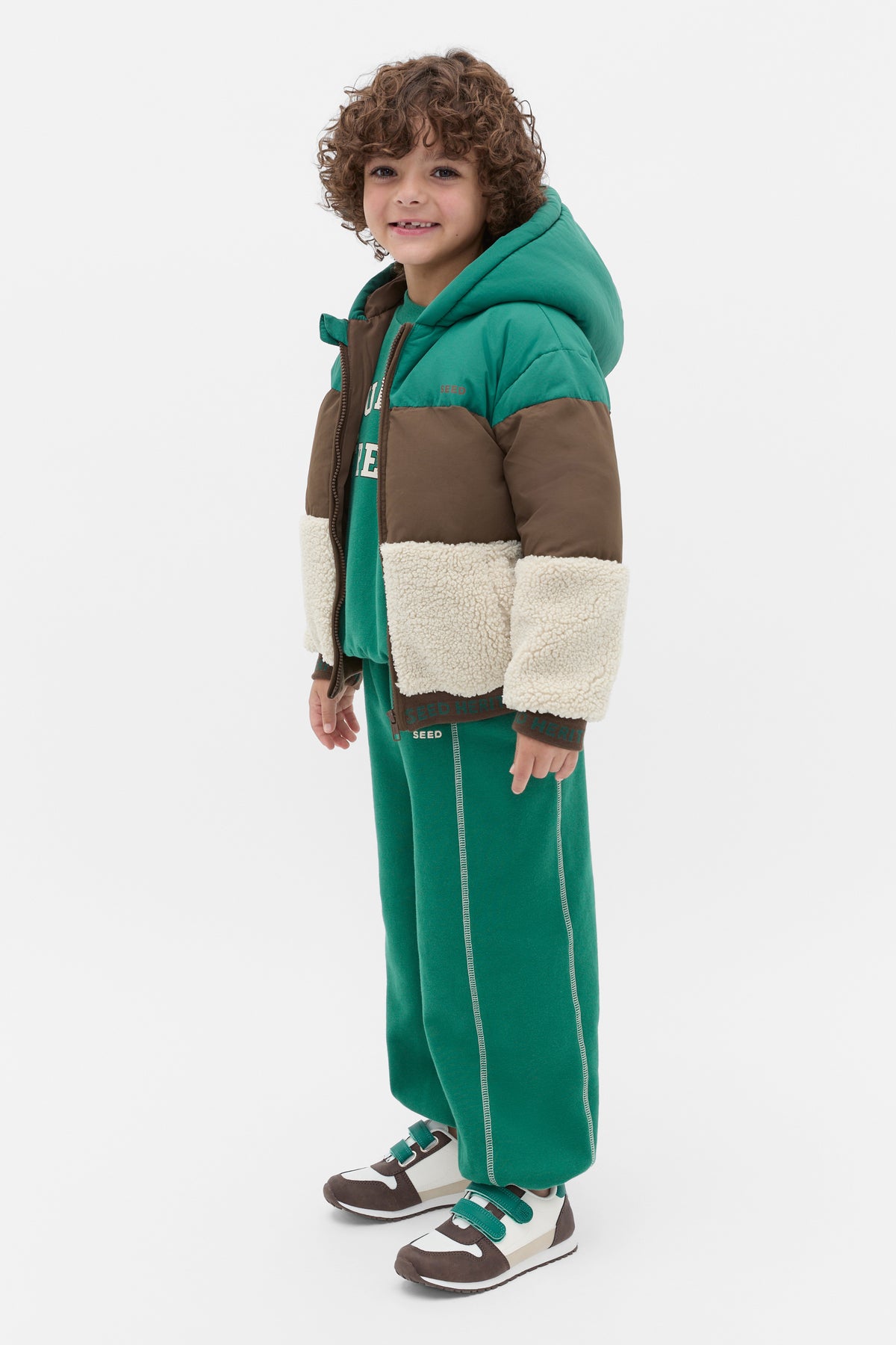Colourblock Puffer Jacket
