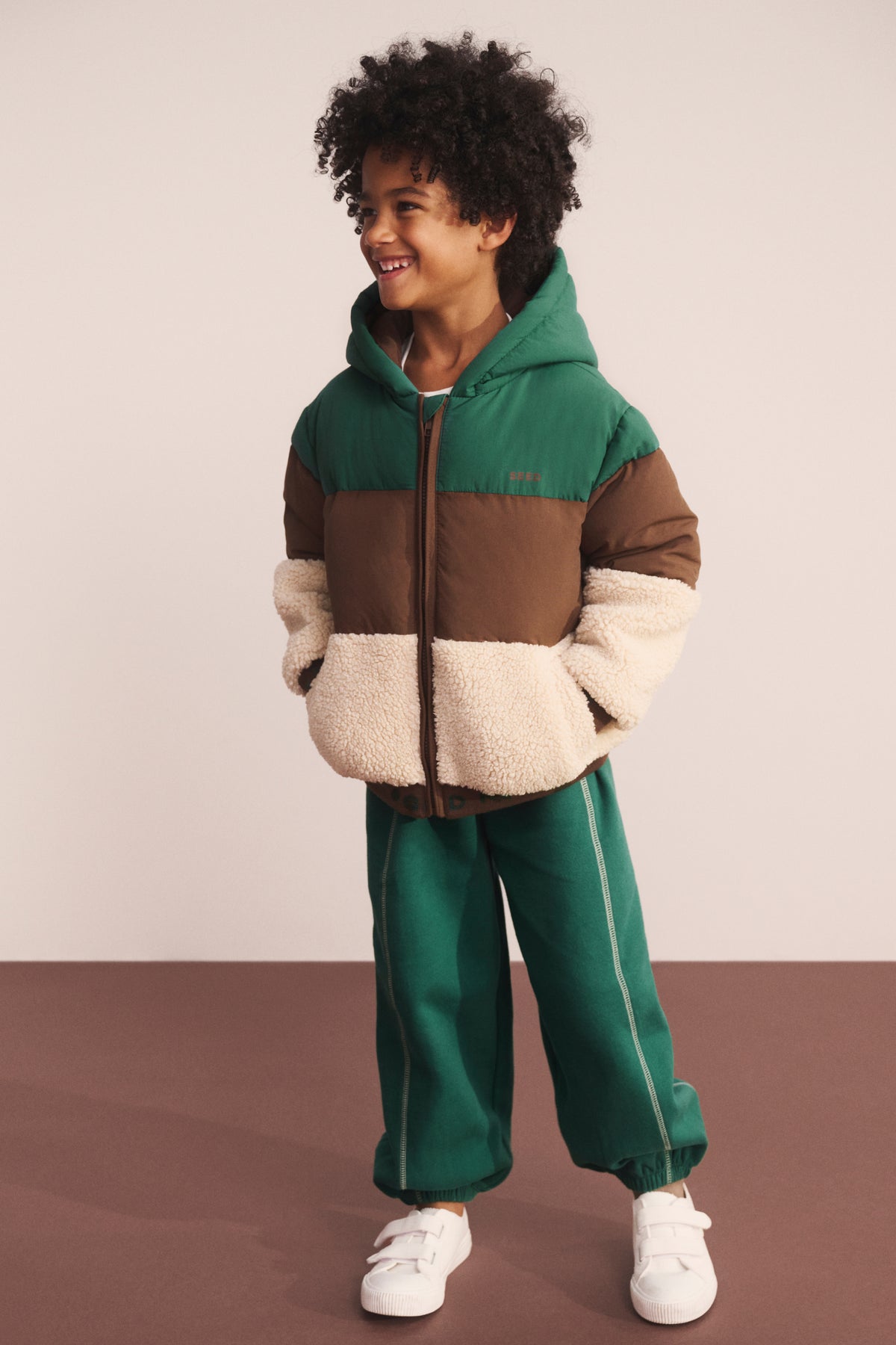 Colourblock Puffer Jacket