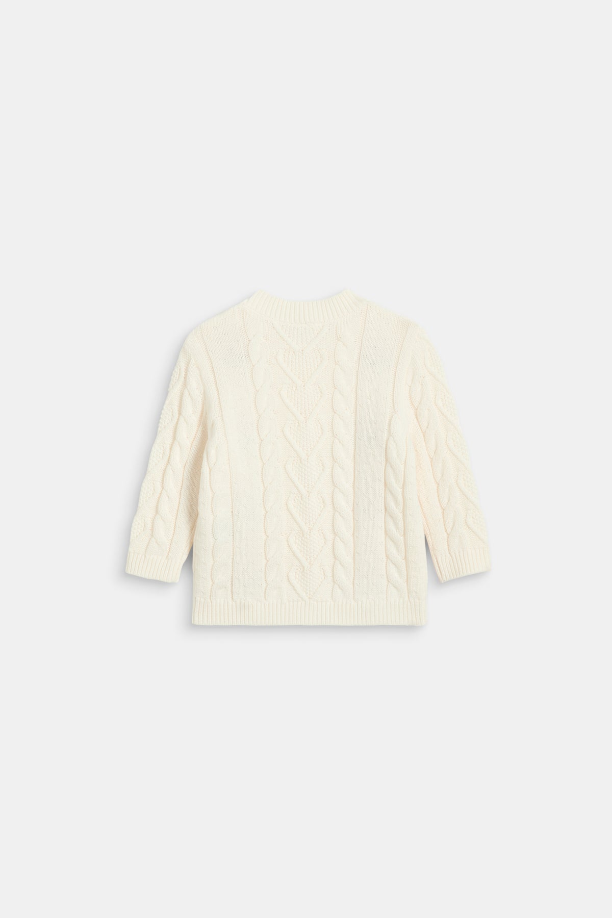 Floral Cable Knit Sweater