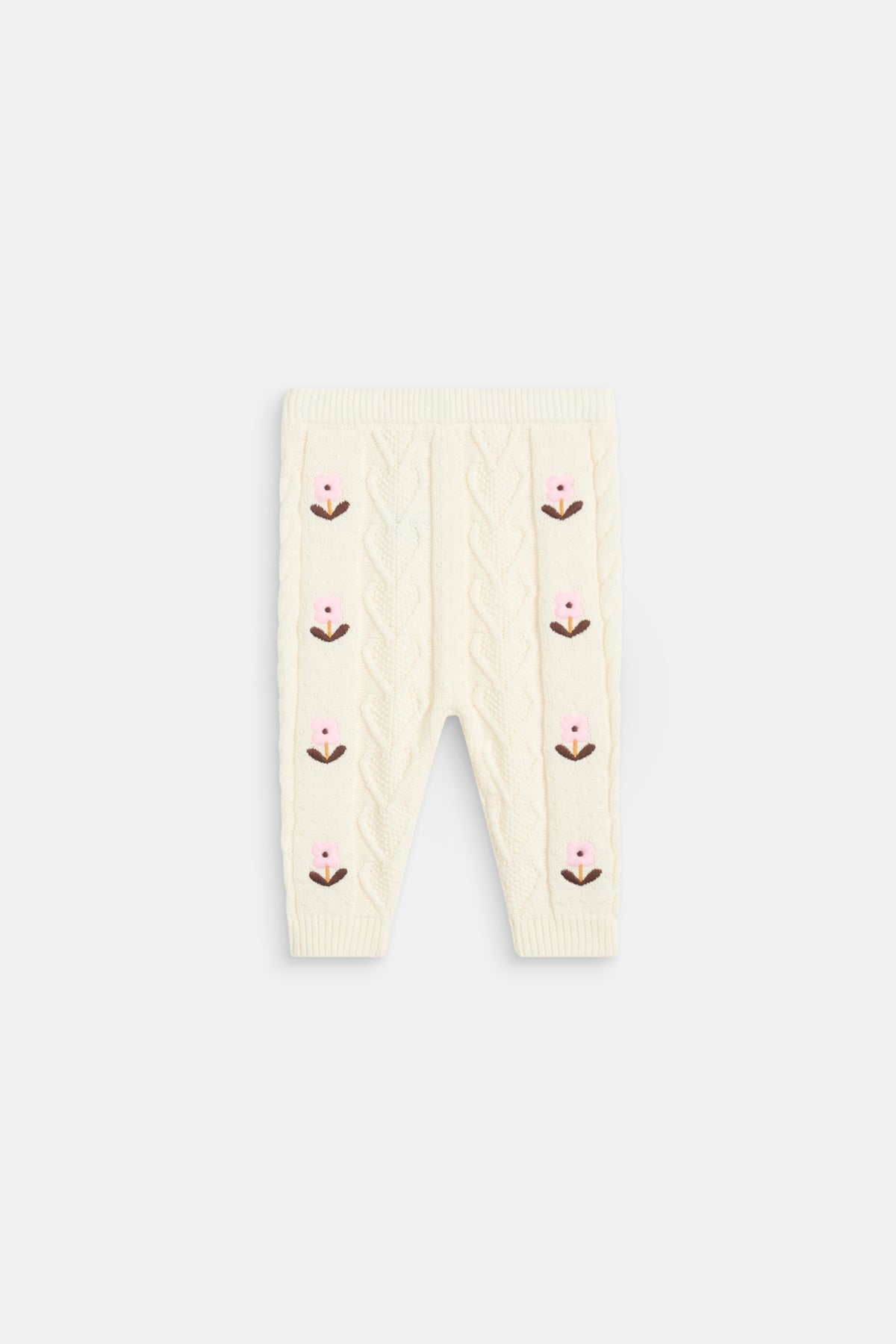 Floral Cable Knit Pant