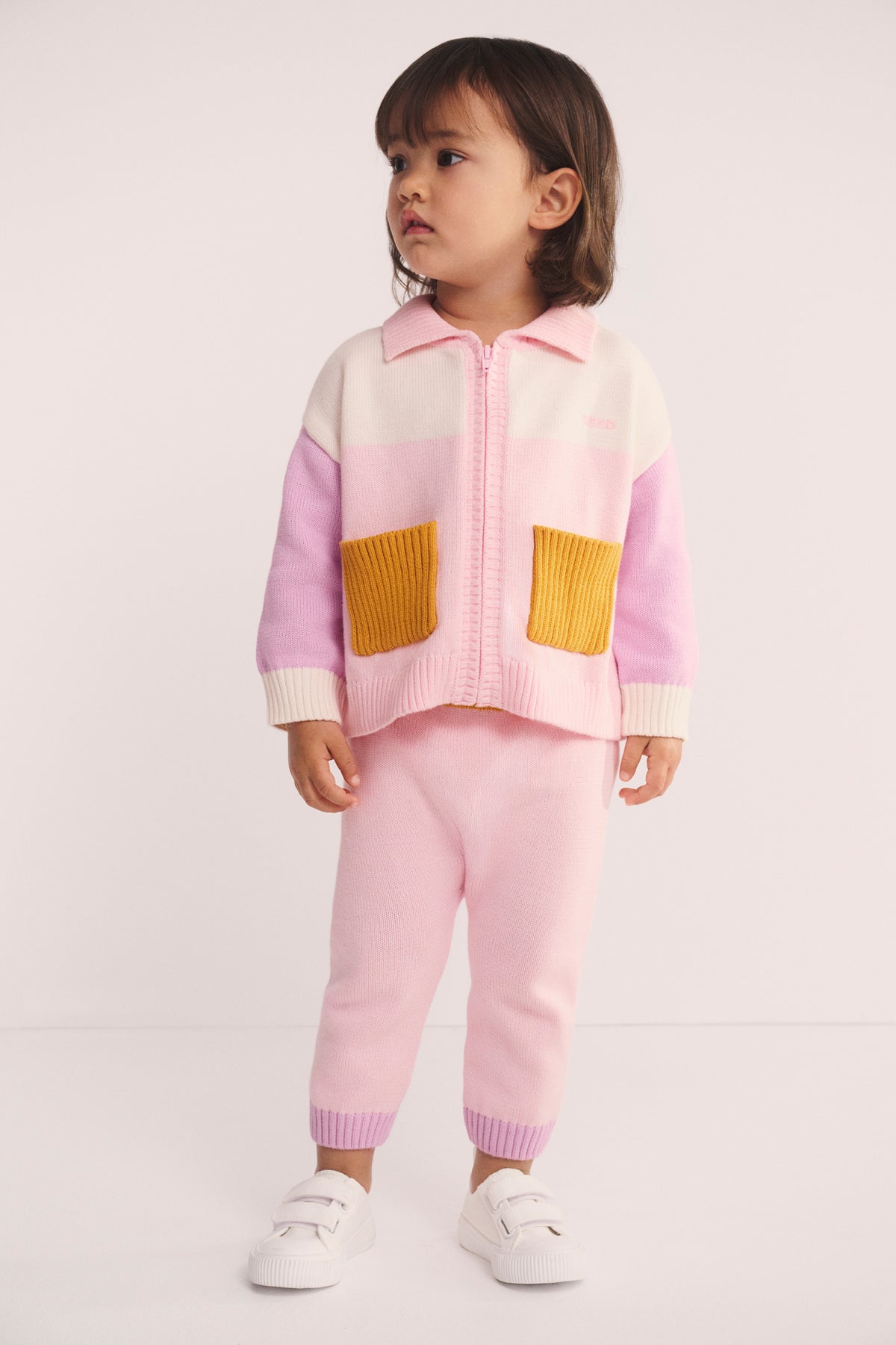 Colour Block Knit Pant