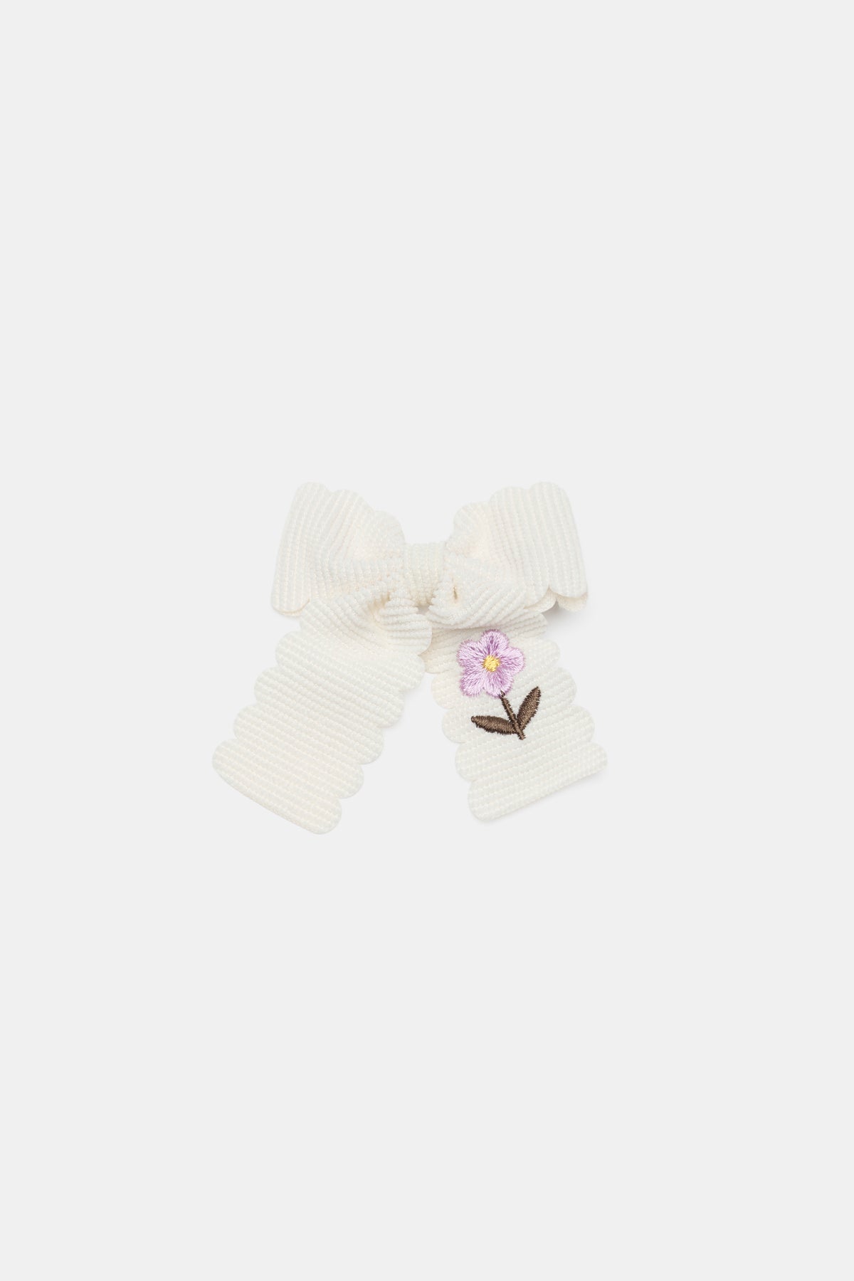 Cord Flower Bow Duck Clip