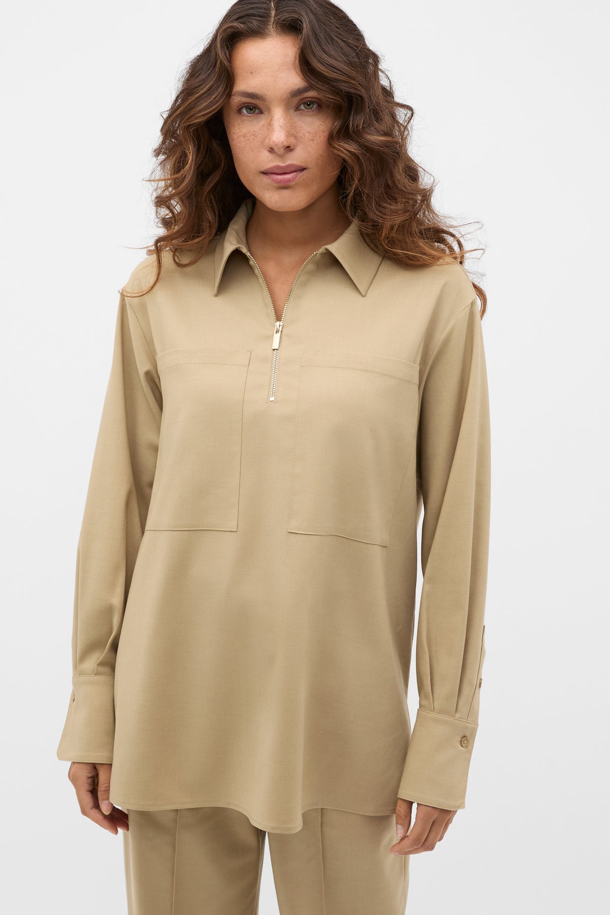 Soft Suiting Zip Popover