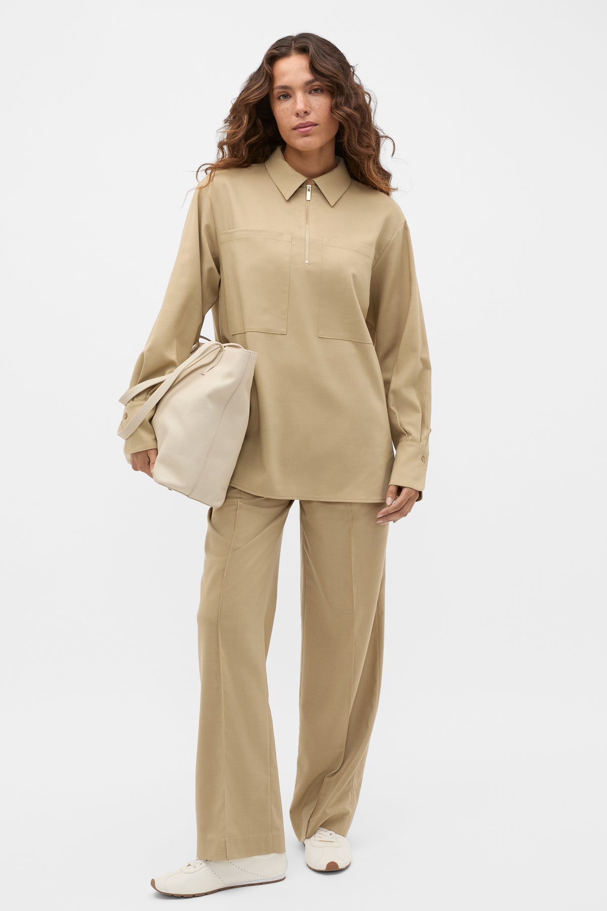 Soft Suiting Zip Popover