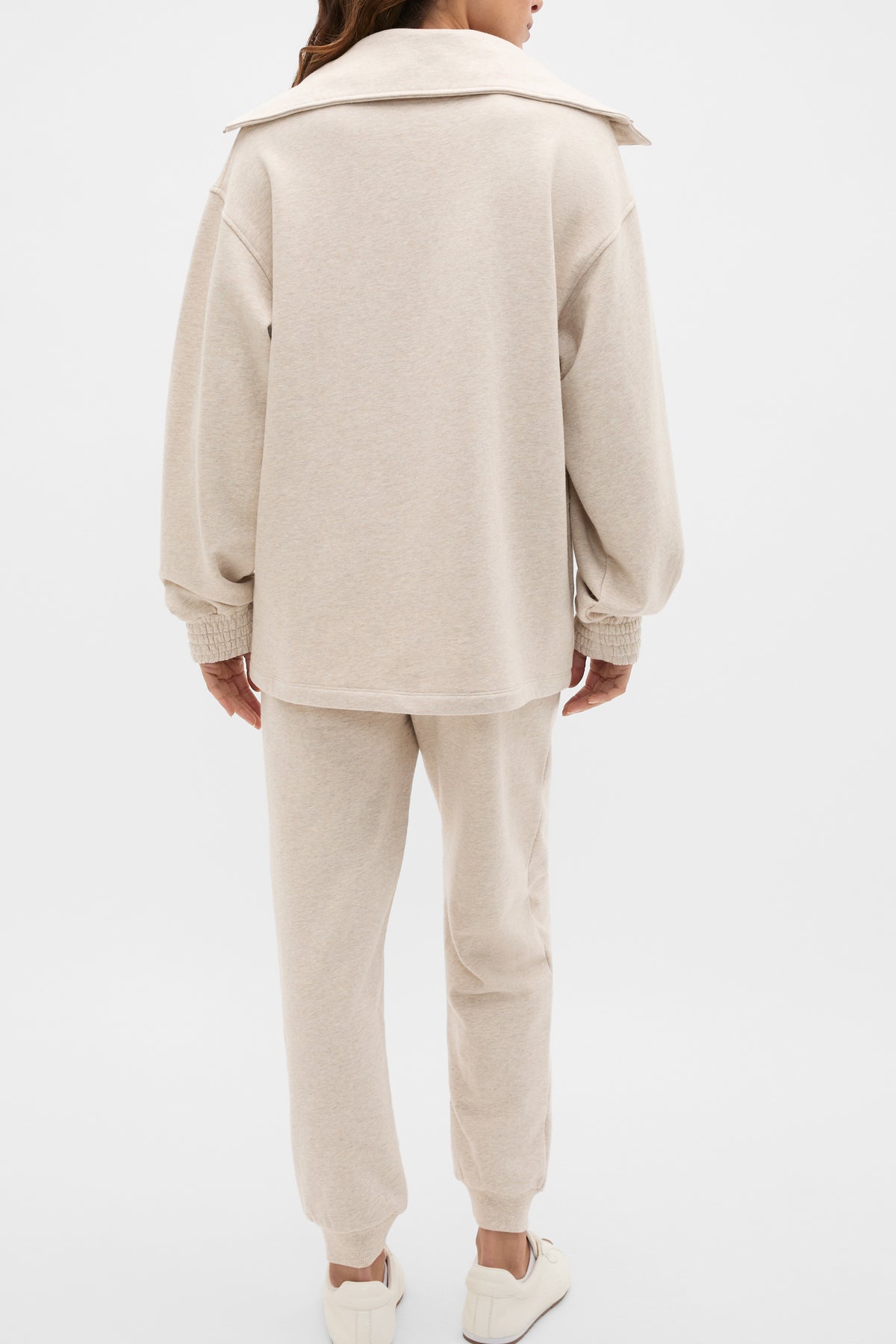 Terry Half Placket Sweat