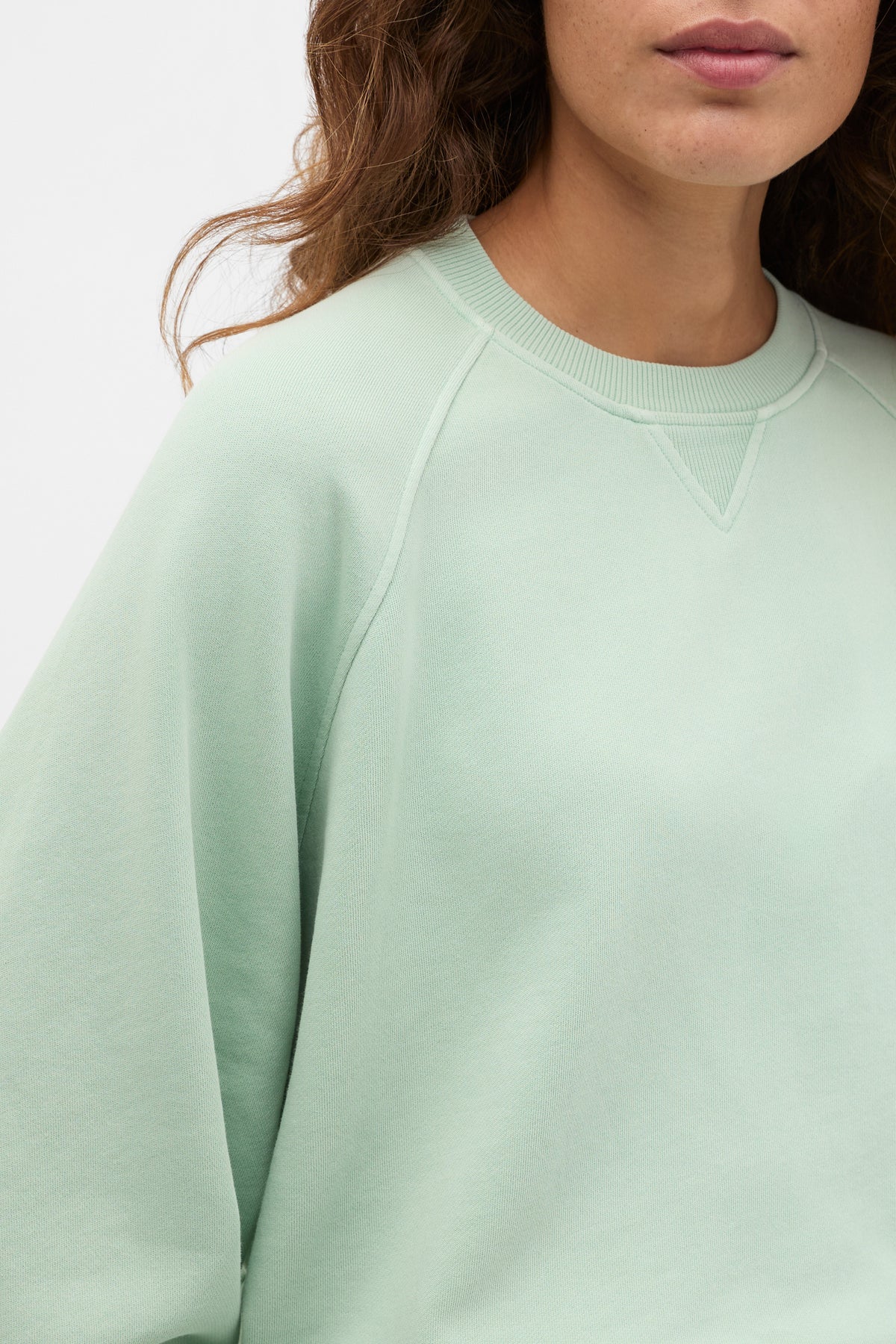 Washed Terry Crew Neck Sweat