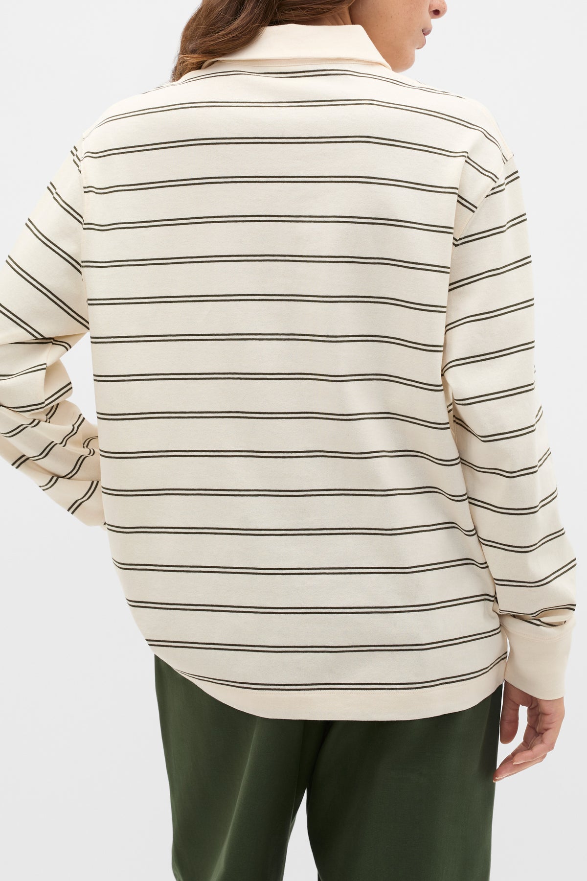 Stripe Rugby Polo Top