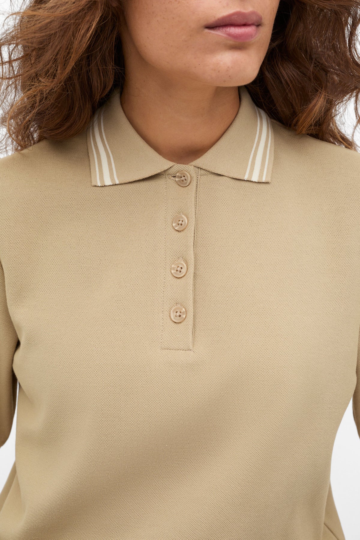 Cotton Tipping Polo Top