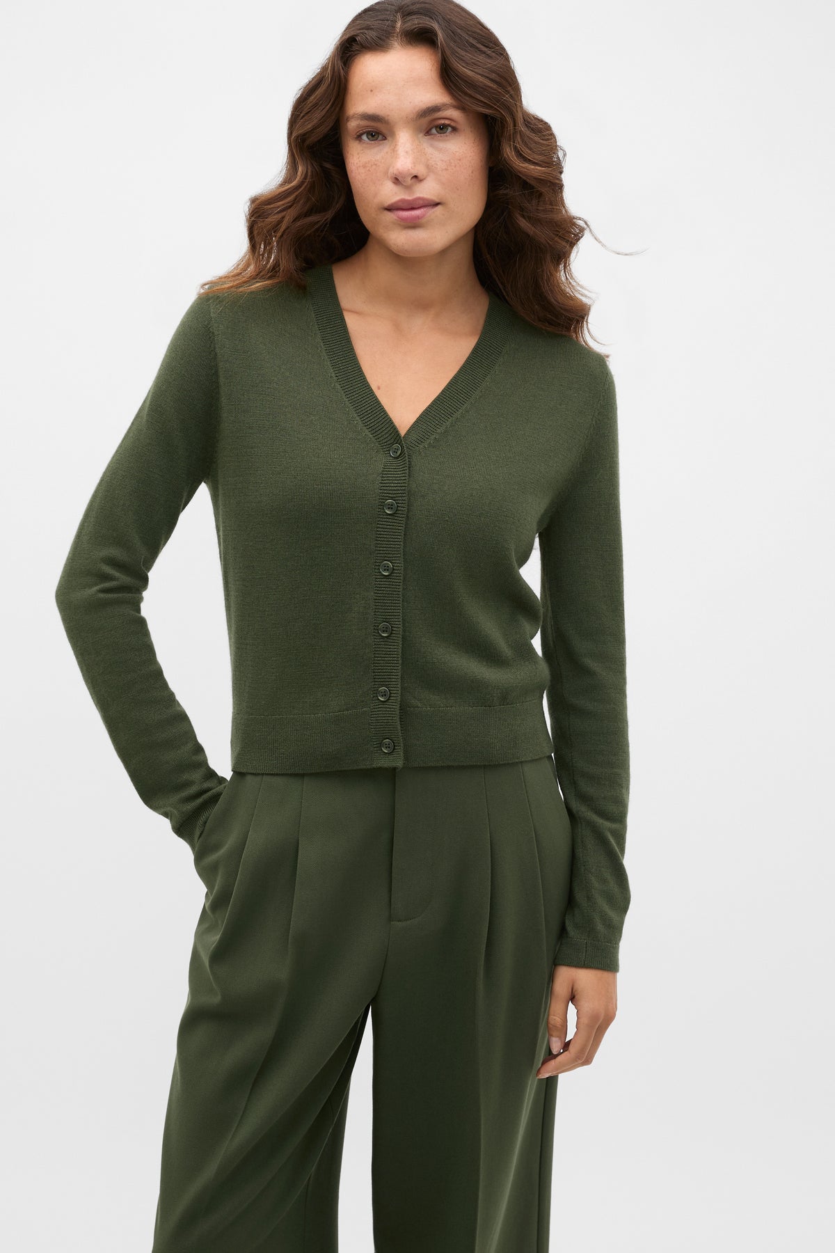 Australian Merino V Neck Cardigan