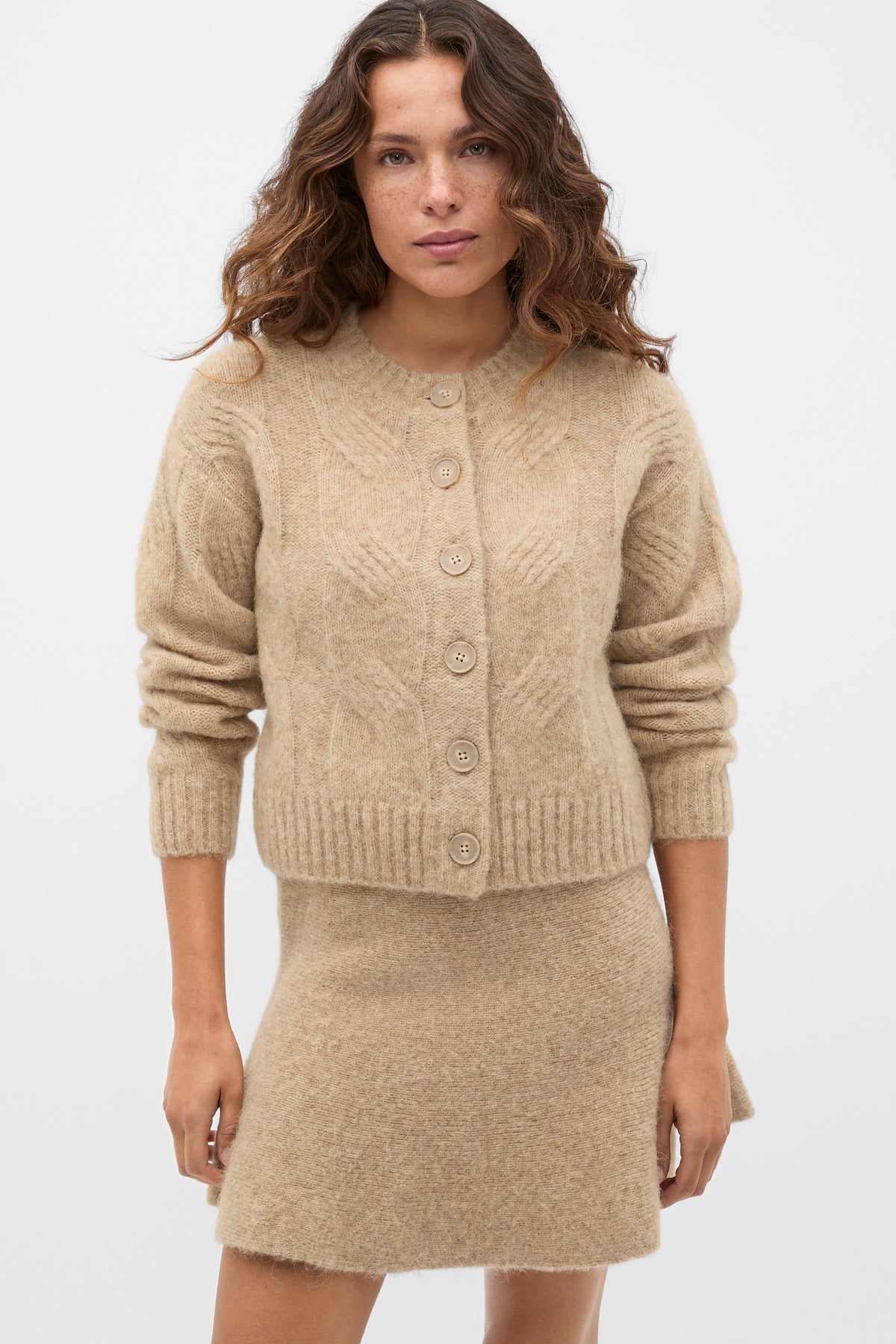 Lofty Oversized Cable Knit Cardigan