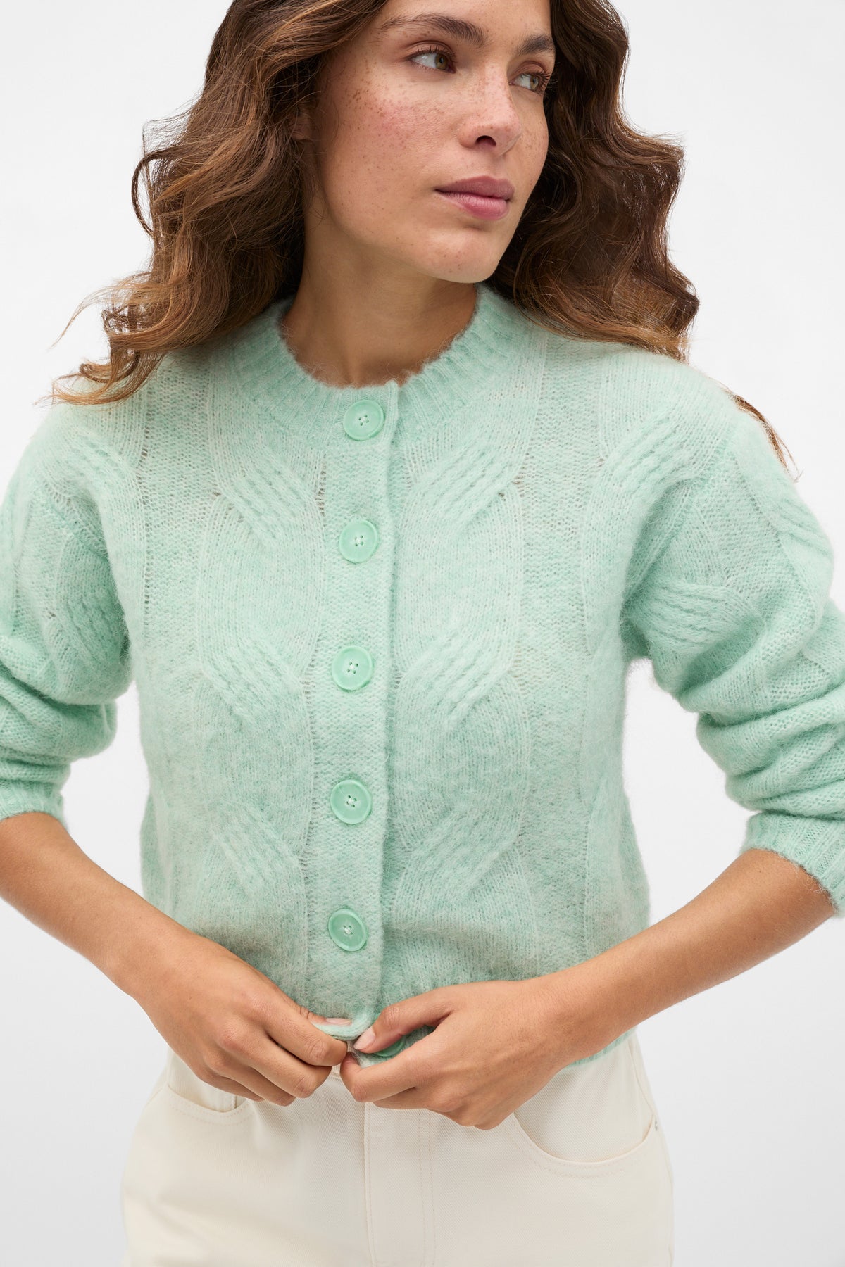 Lofty Oversized Cable Knit Cardigan