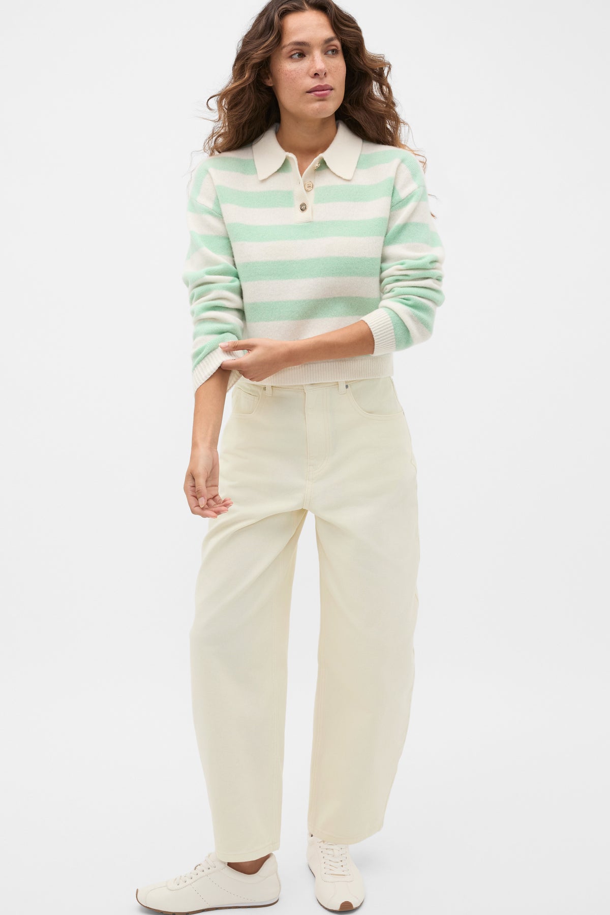 Brushed Merino Boxy Polo