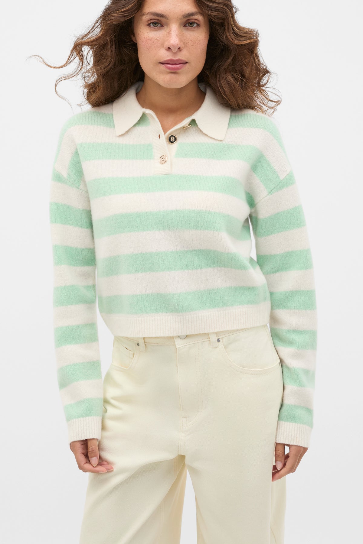 Brushed Merino Boxy Polo