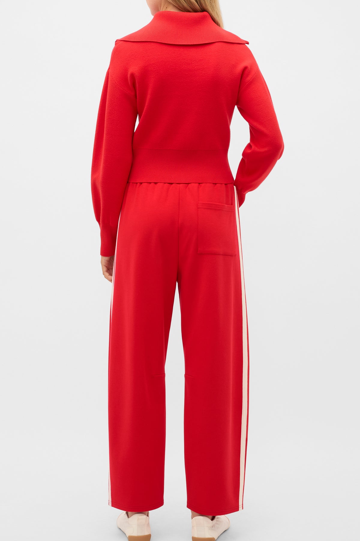 Double Knit Crop Zip Through