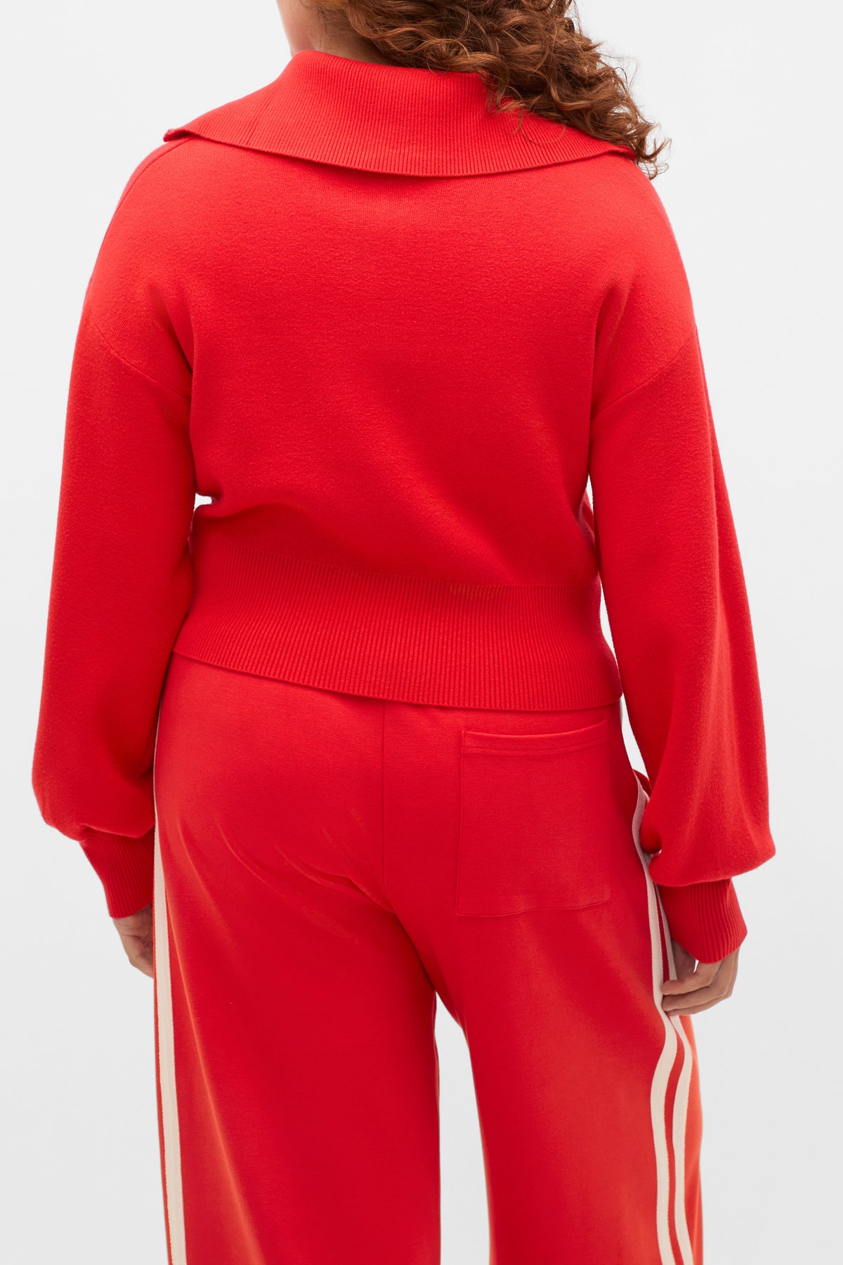 Double Knit Crop Zip Through