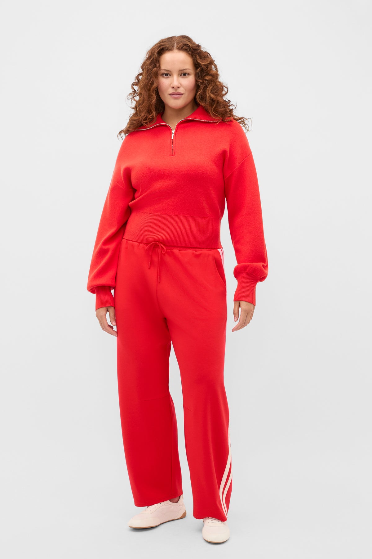 Double Knit Crop Zip Through
