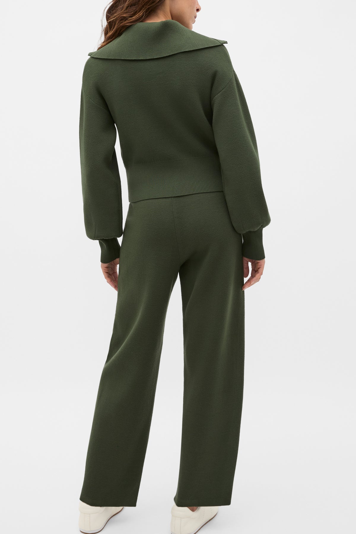 Double Knit Crop Zip Through