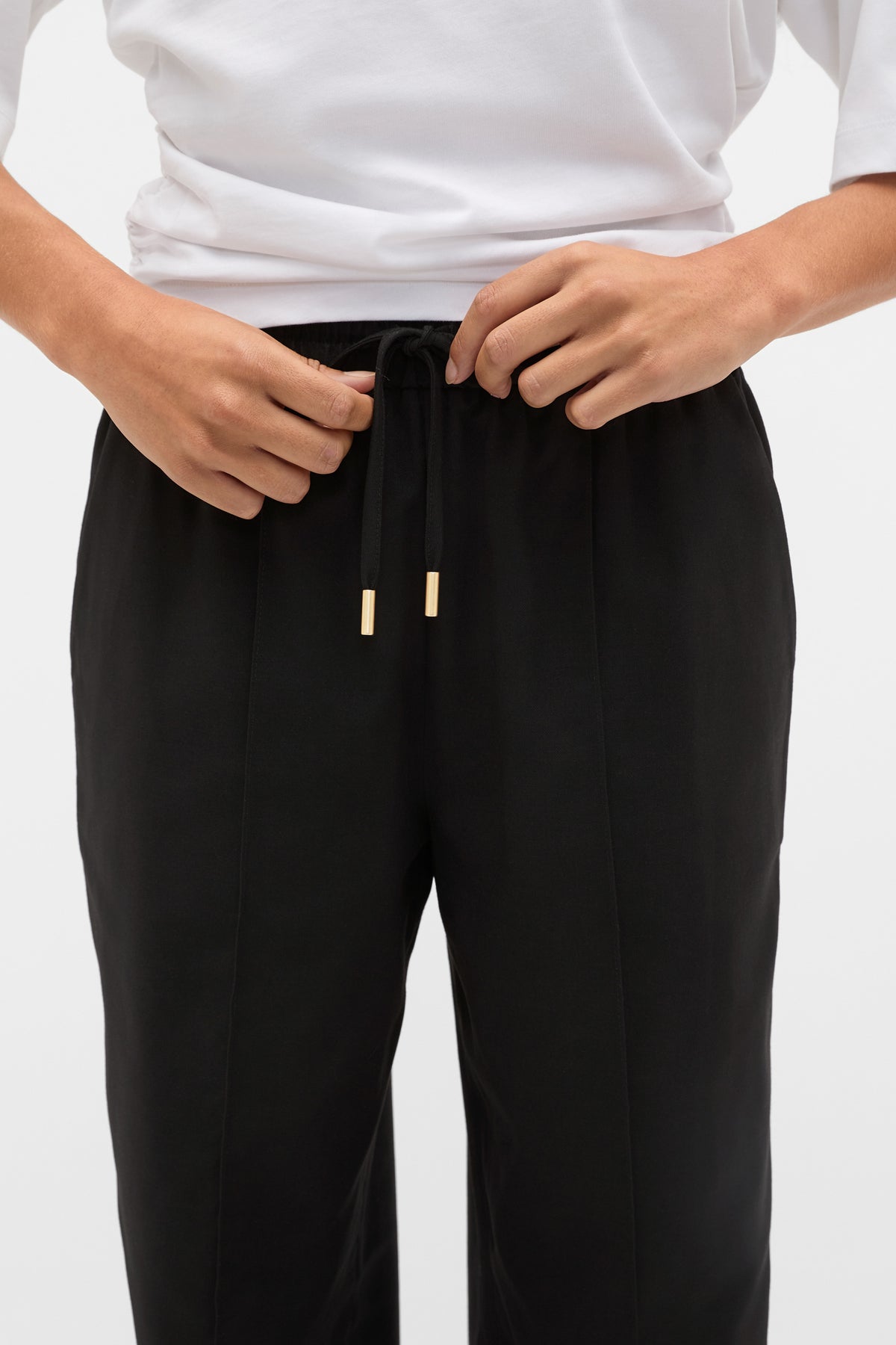 Elasticated Tie Front Pant