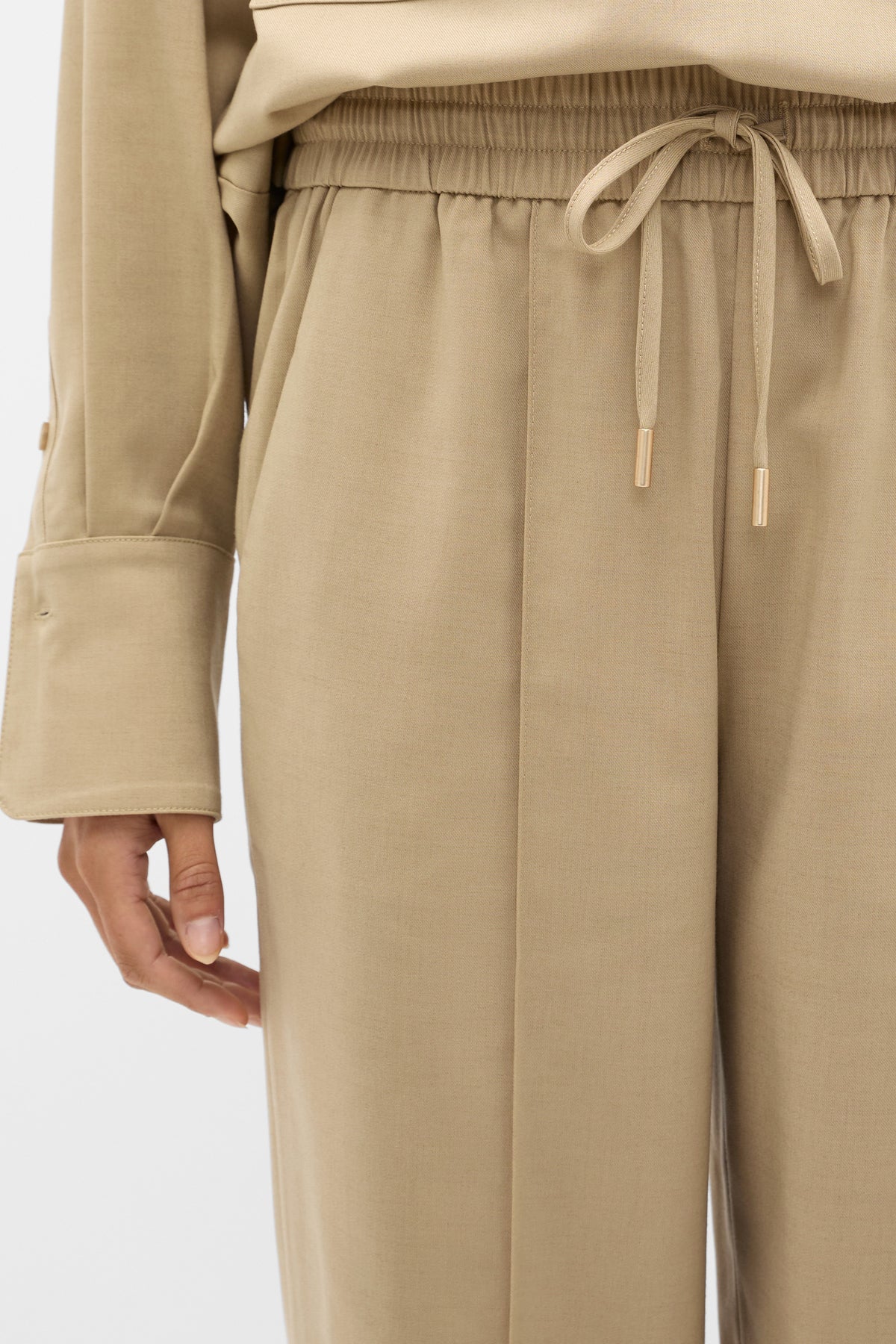 Elasticated Tie Front Pant