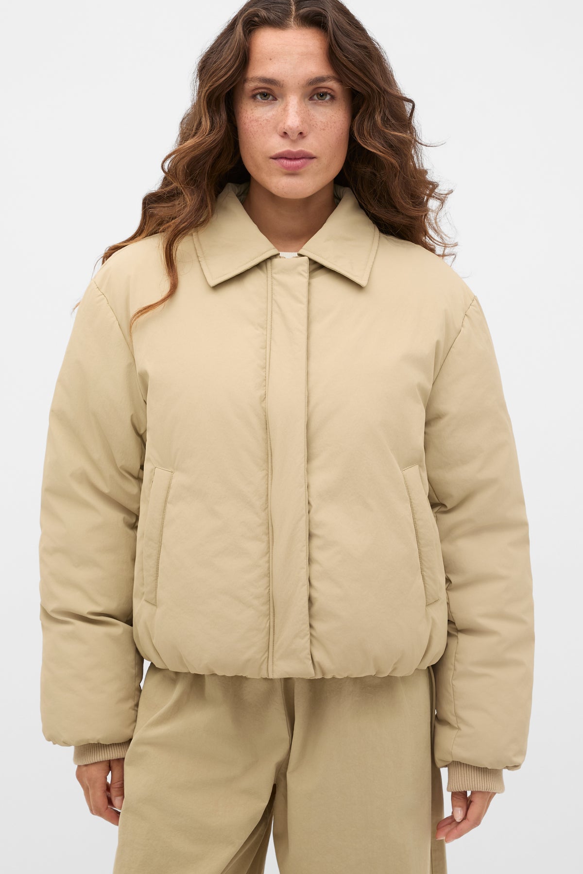Faux Fur Collar Jacket