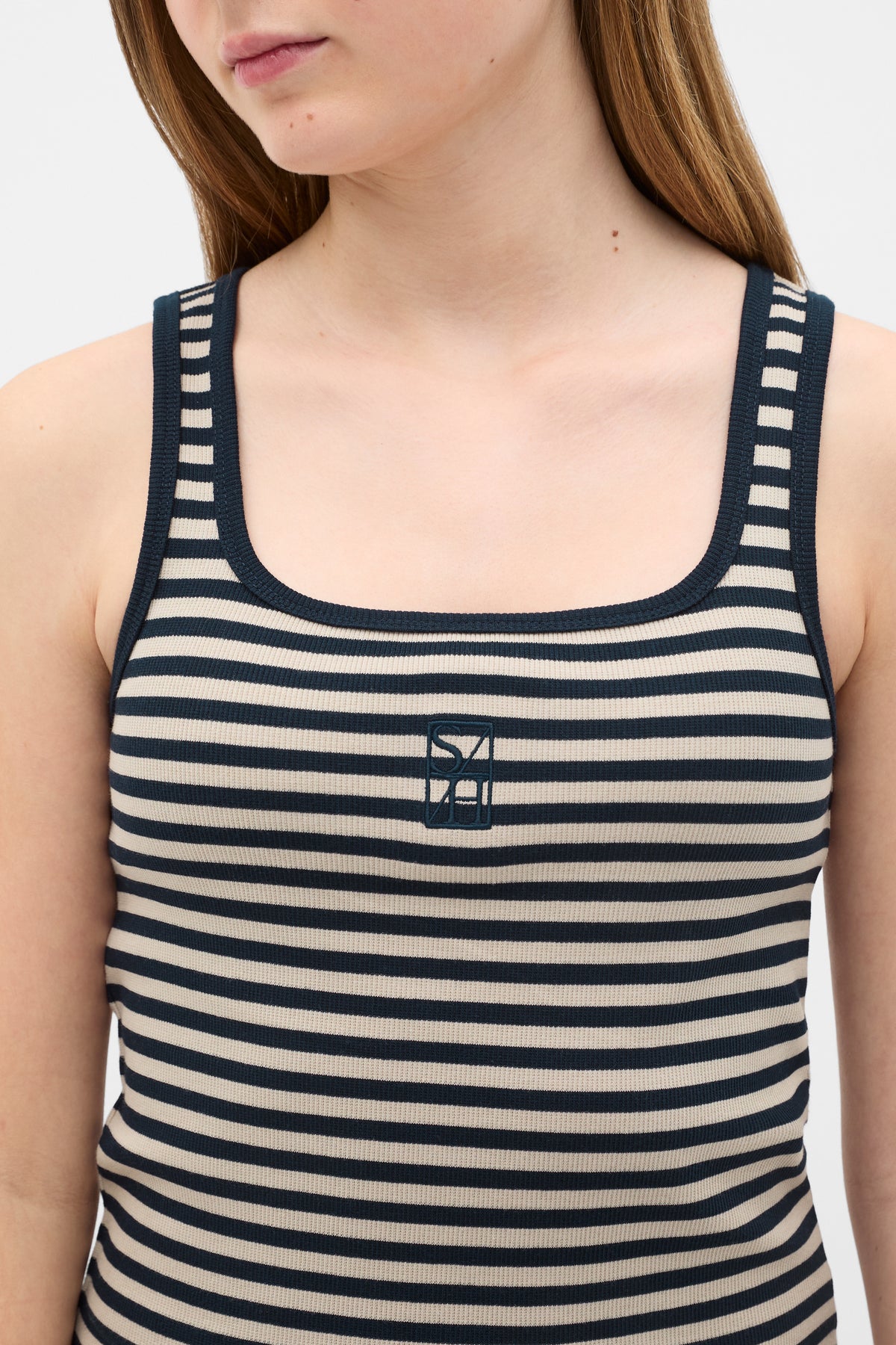 Striped Logo Tank