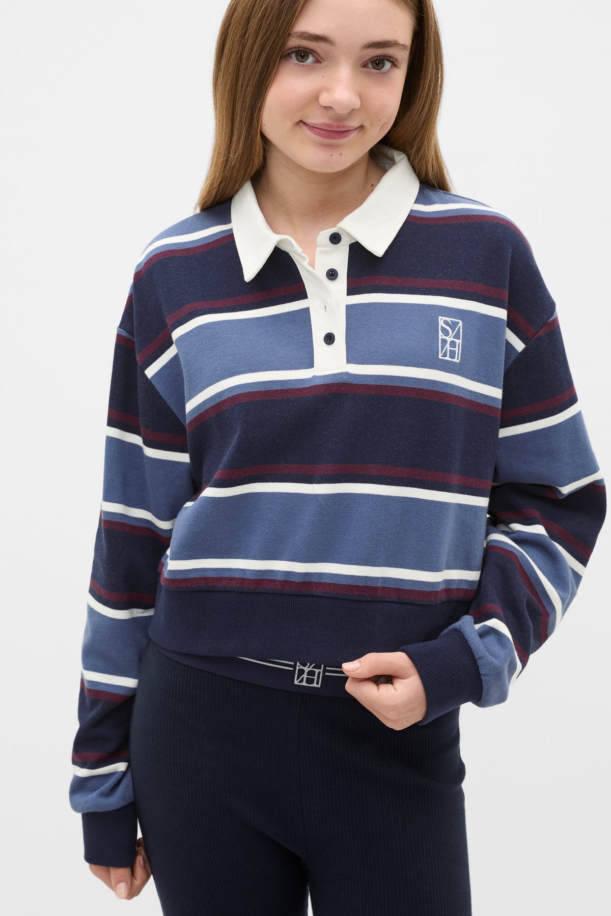 Striped Rugby Sweat