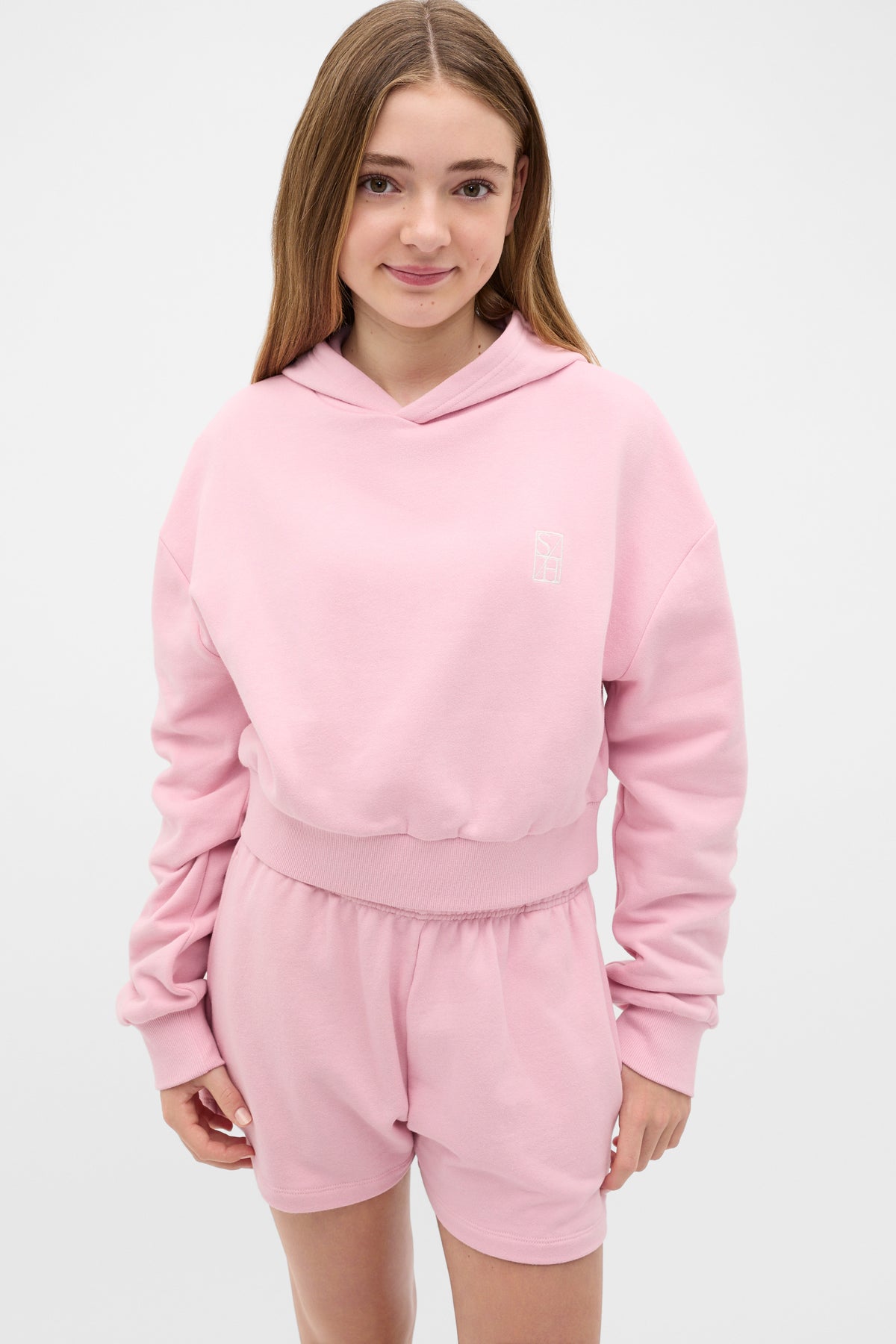 Logo Cropped Hoodie