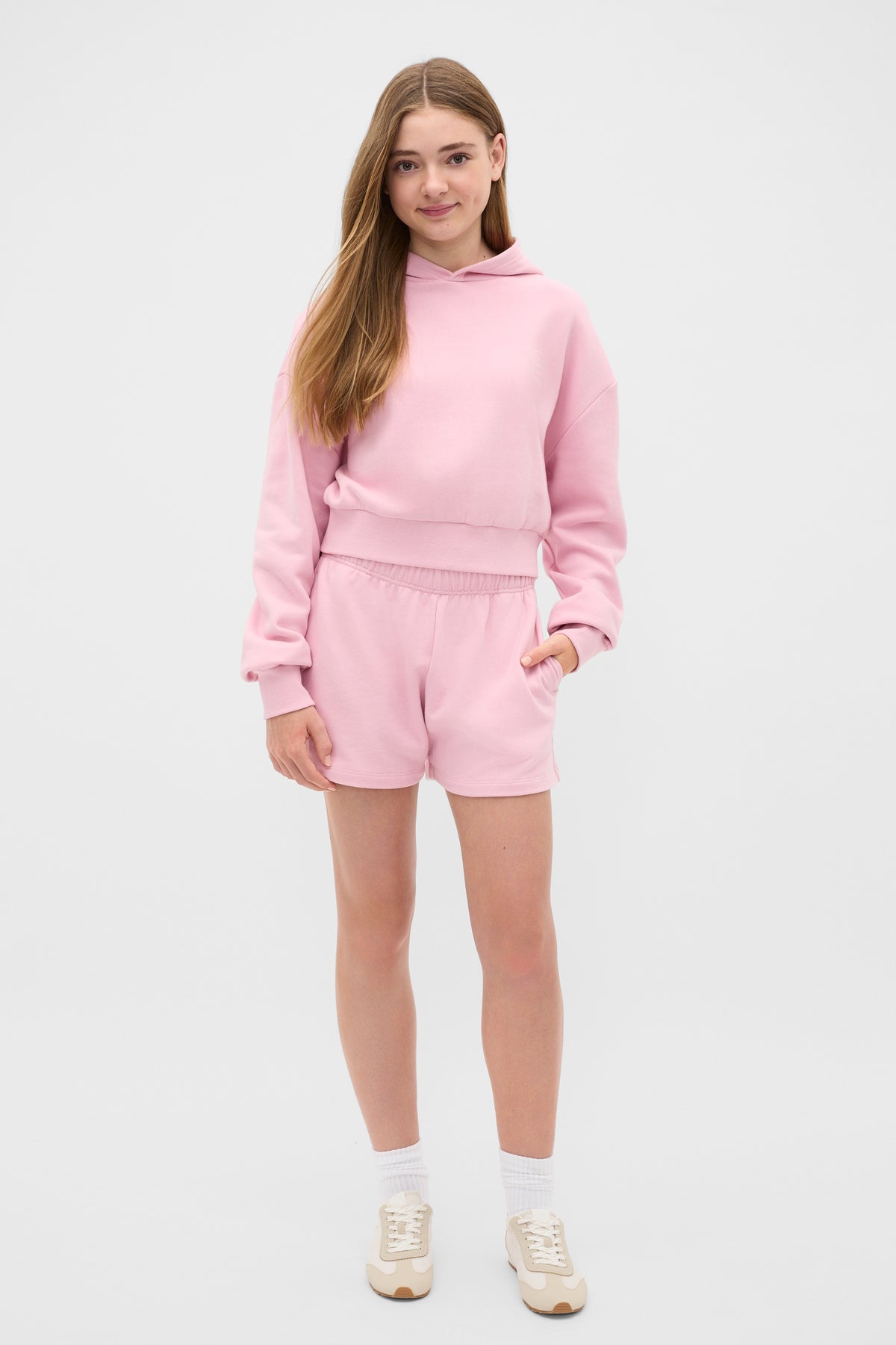 Logo Cropped Hoodie
