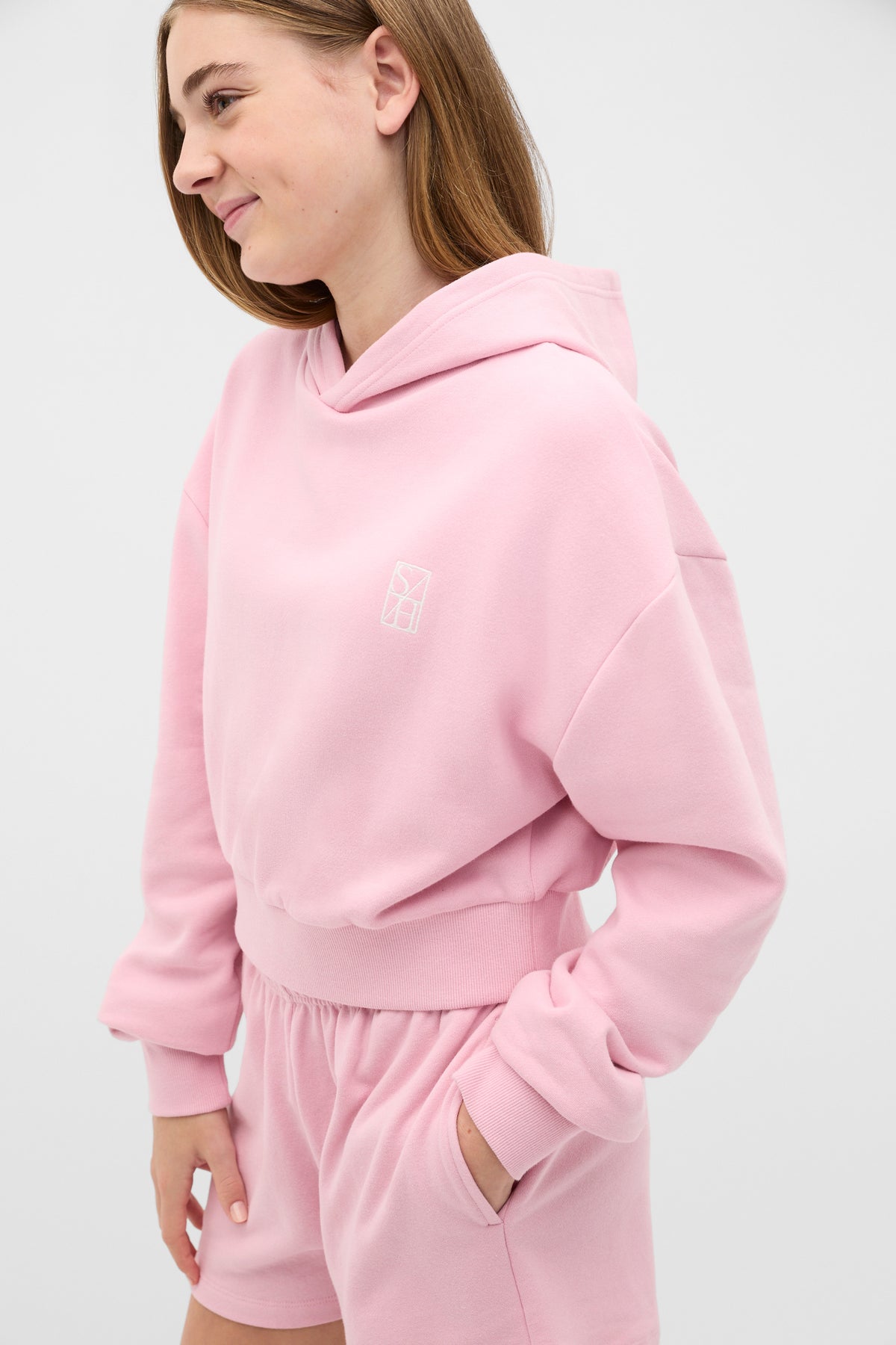 Logo Cropped Hoodie